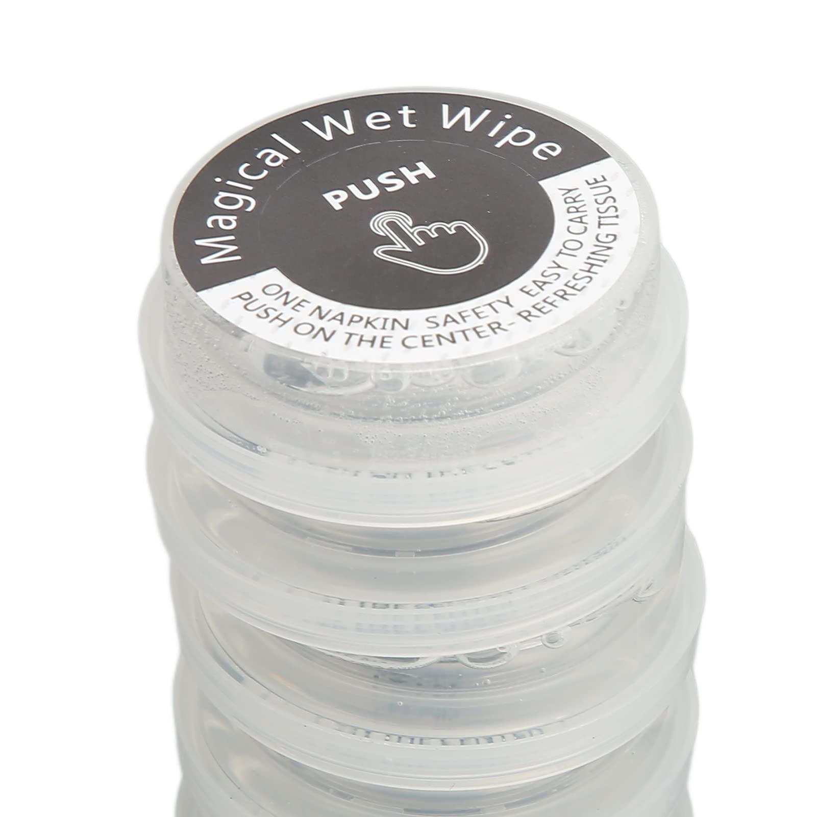 Compressed Wet Wipes for Travel & Camping - Press Wipe, Individually Wrapped Disposable Towels for Outdoor, Hiking, Gym & Emergency Use