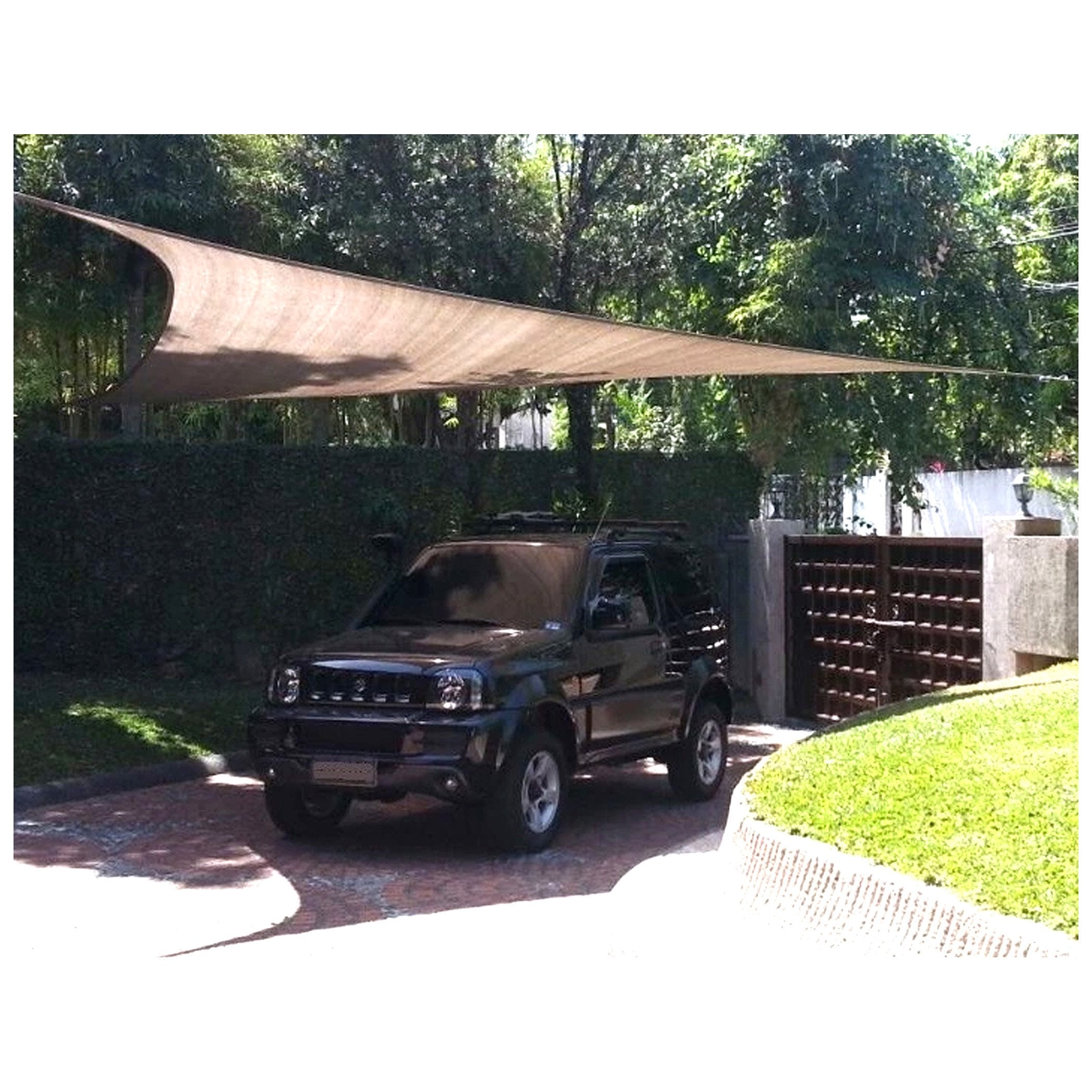 5.0 x 5.0m Square Al Fresco Sail Shade - UV Protection Outdoor Canopy for Patio, Garden, and Poolside - Perfect for Sun Shade, Backyard Relaxation, and Outdoor Entertaining