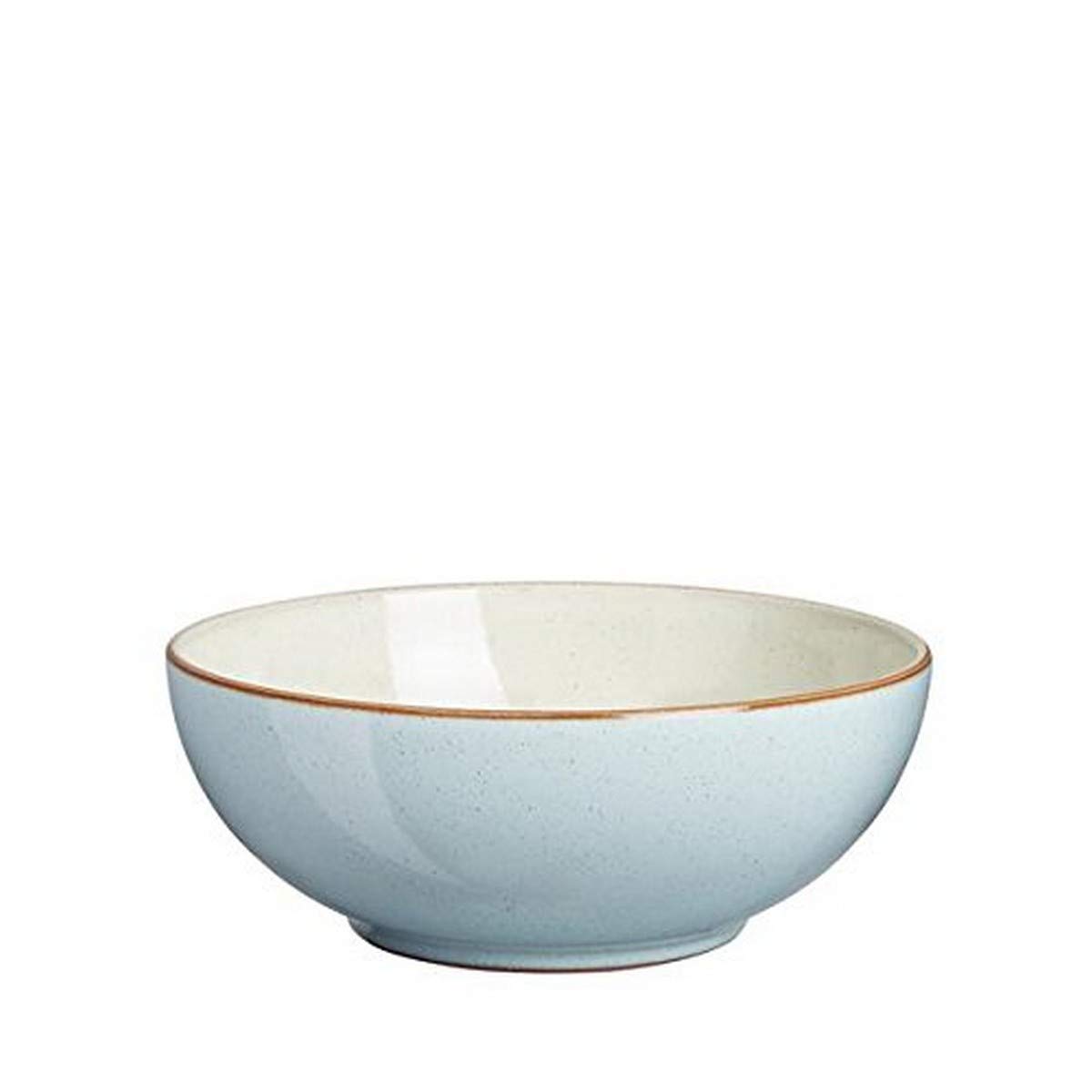 Denby Pavilion Blue Soup & Cereal Bowls Set of 4 - Durable Stoneware for Everyday Meals, Breakfast Cereal, Soup Serving - Perfect for Home, Restaurant & Gifts