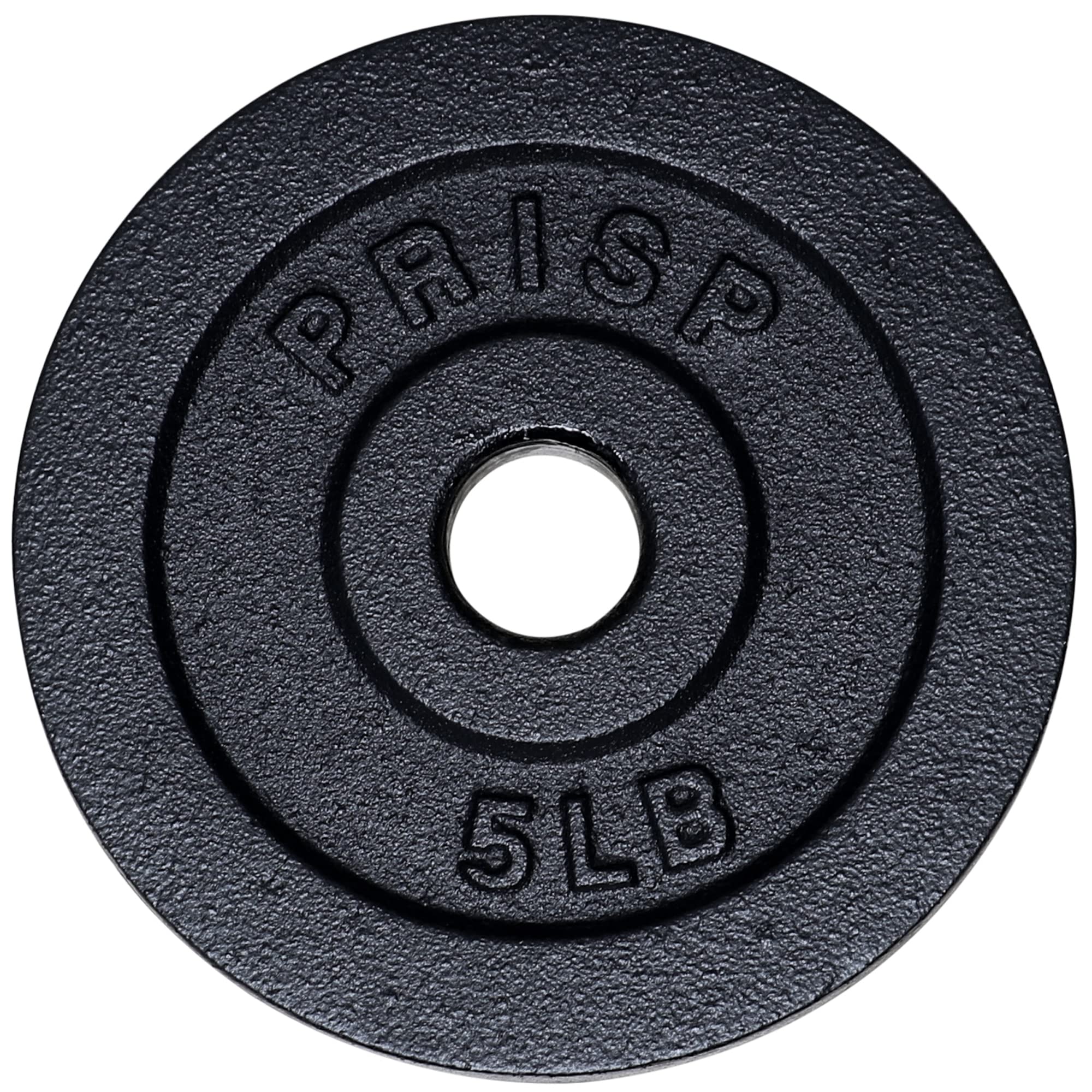 PRISP Adjustable Weight Dumbbells Set - 2 Bars, Cast Iron Plates & Threaded Collars for Home Gym Strength Training & Workout