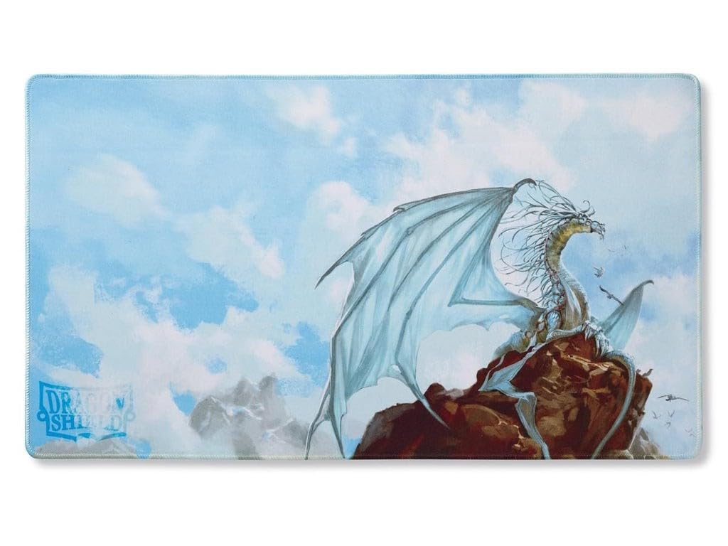 Arcane Tinmen Dragon Shield Playmat - Limited Edition Silver Gaming Mat for MTG, Yu-Gi-Oh & TCG | Premium Quality Card Game Accessory | Perfect for Tournaments & Game Nights (AT-21508)