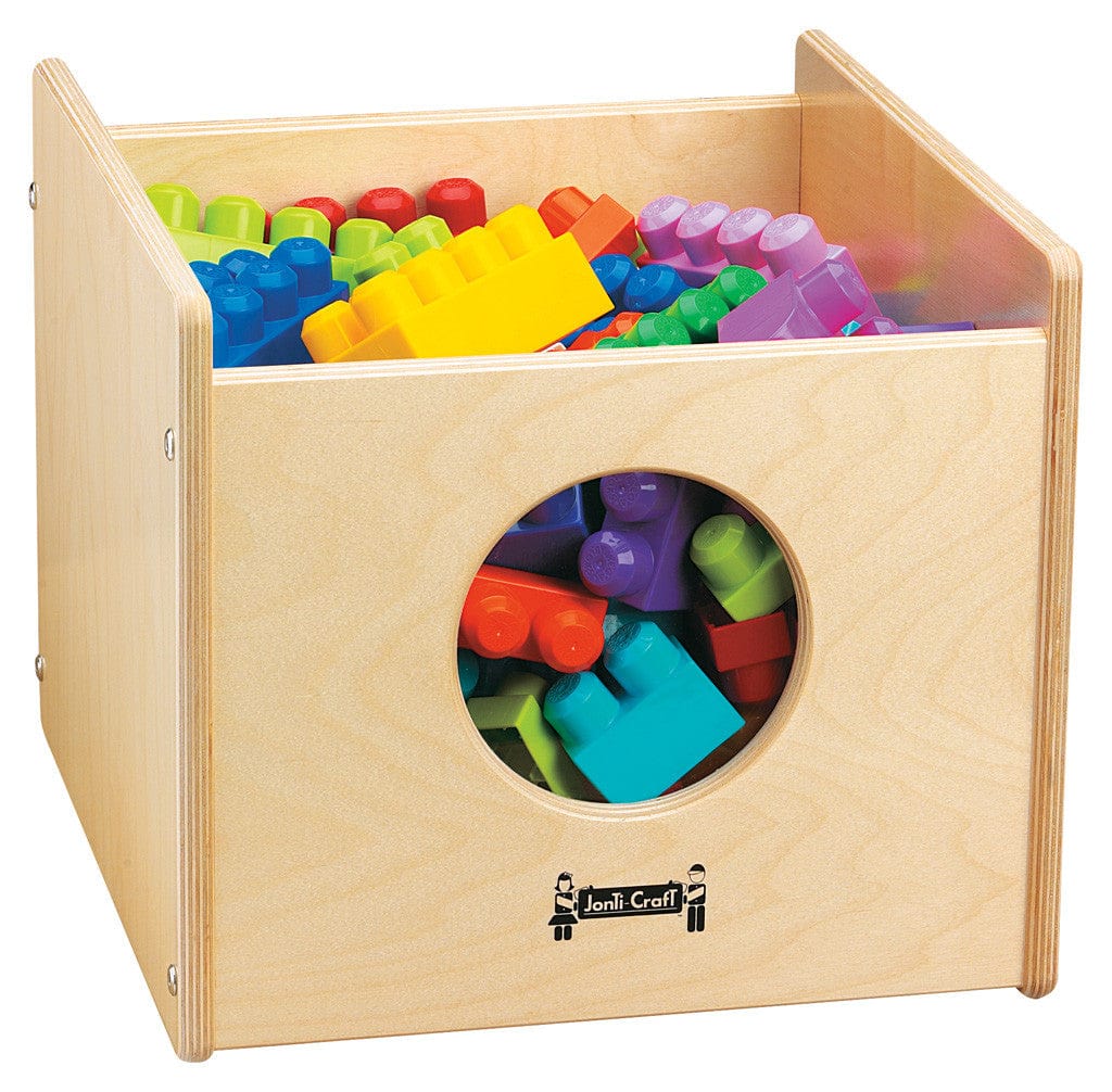 Jonti Craft See n Wheel Bin - Durable Plastic Storage Bin with Wheels for Easy Mobility - Perfect for Classroom, Playroom, and Home Organization