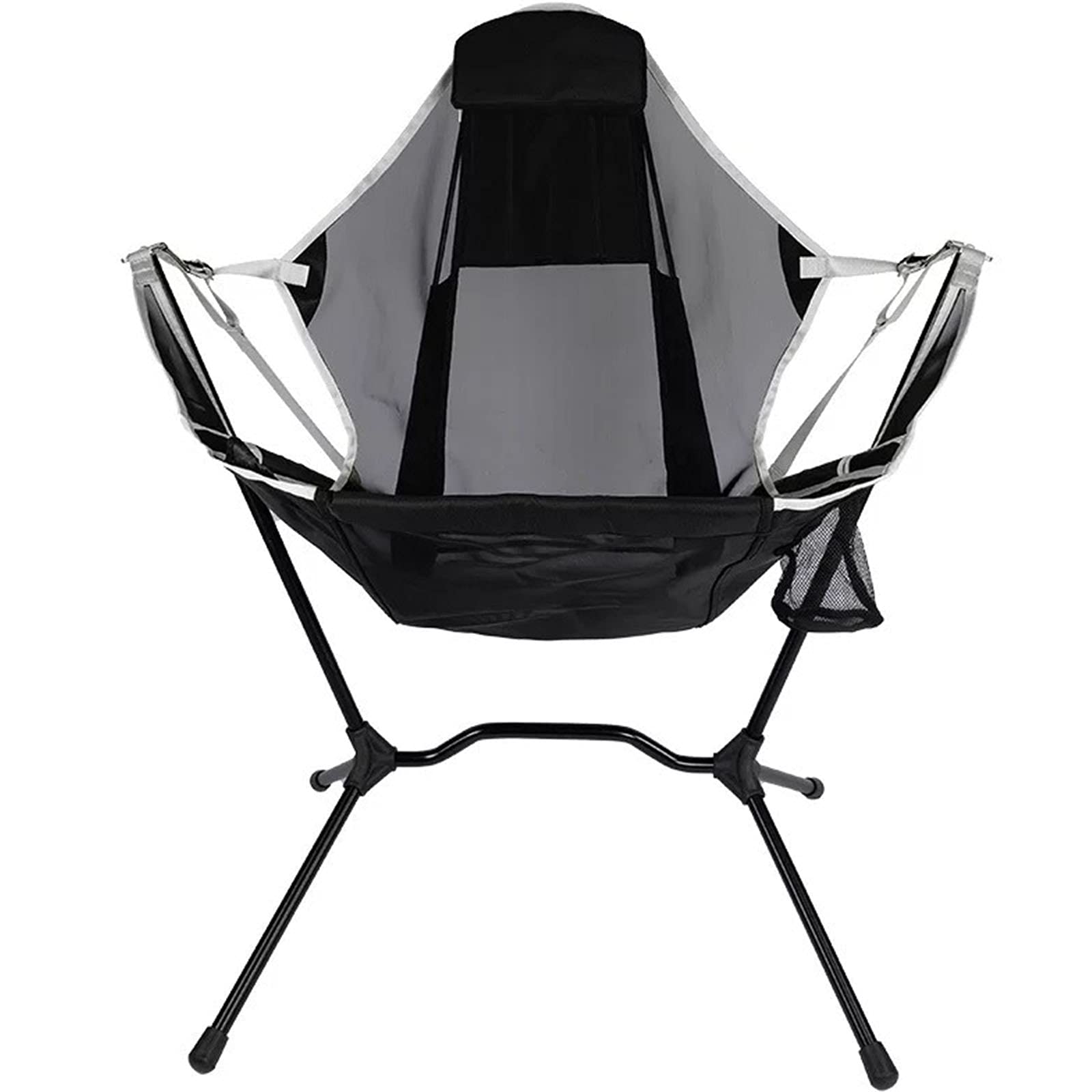 QIQIQ Portable Camping Swing Recliner Chair - Adjustable Folding Outdoor Lounge Chair for Adults & Kids - Perfect for Beach, Backyard, Patio, and Poolside Relaxation