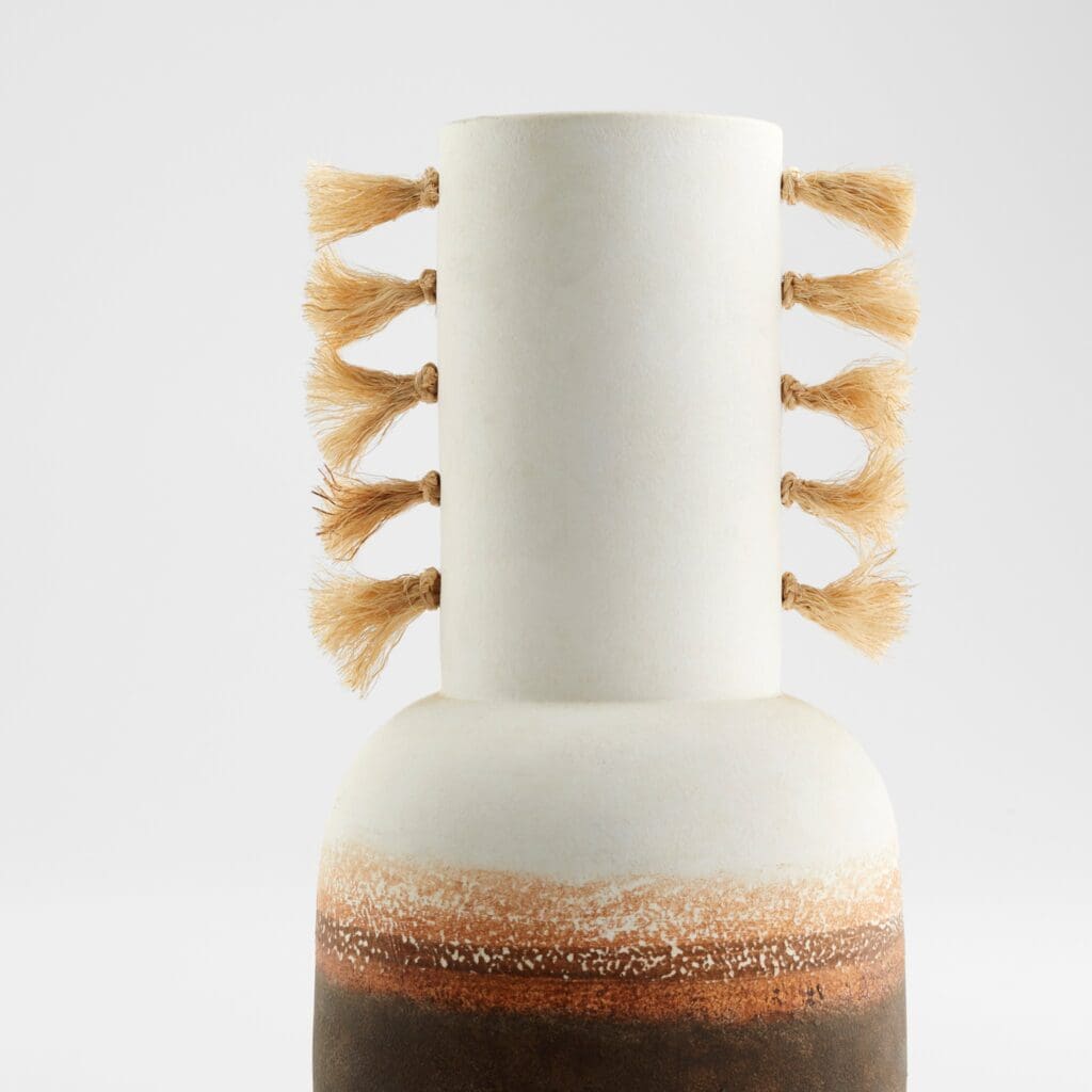 Cyan Design 11547 Margaret Vase - Small Ombre & Jute Decorative Vase for Home, Office, Wedding & Gift Decor