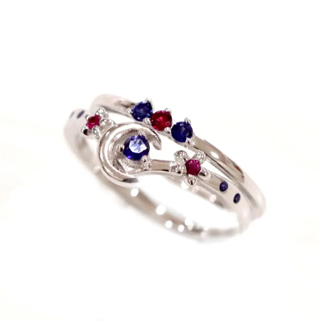 Sesshoumaru Silver Demon Dog Ring Set - Anime Inspired Jewelry for Cosplay, Gift, and Fashion Accessories