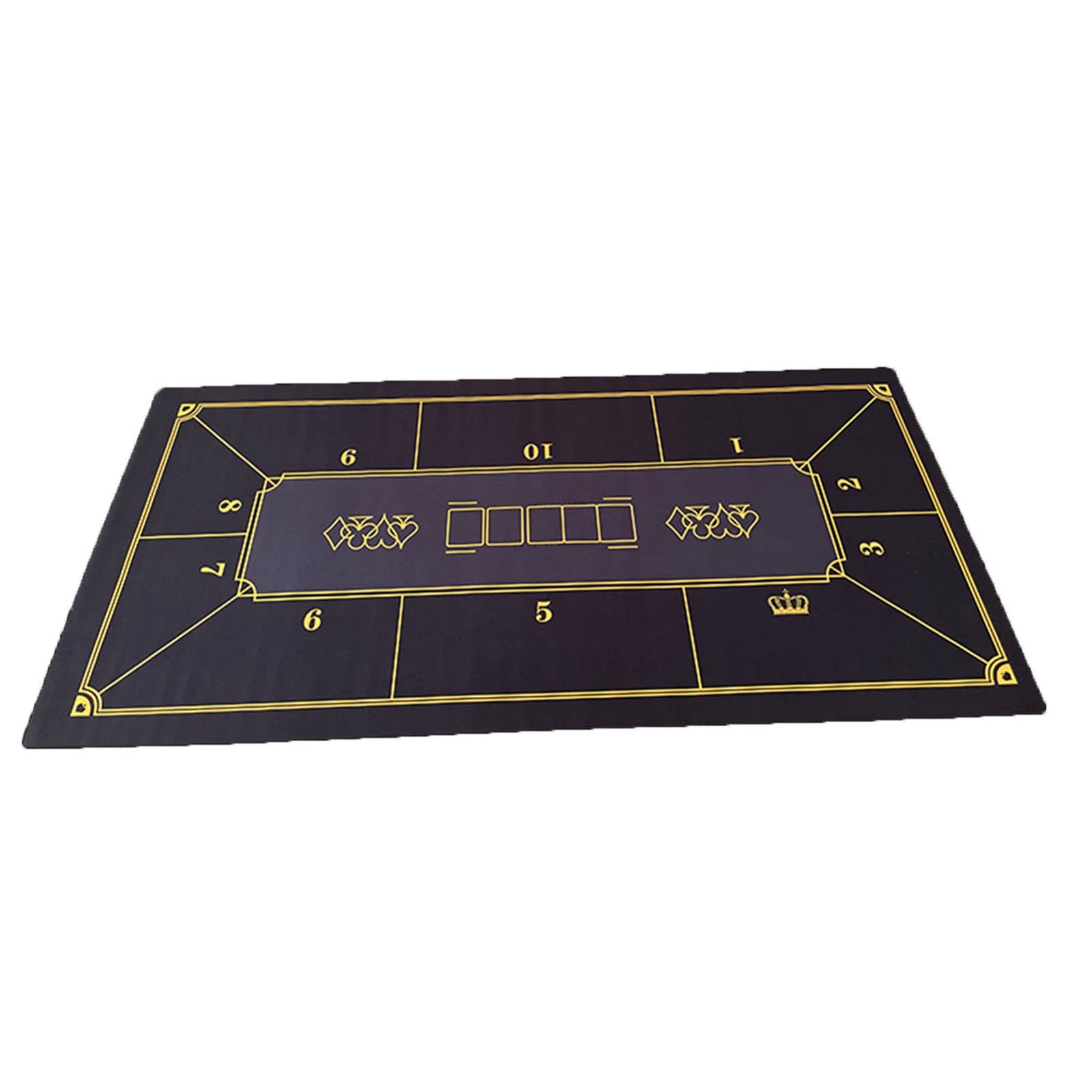 Professional Poker Table Mat - Portable Rubber Poker Table Top for Cards, Blackjack & Casino Games | Durable, Non-Slip Surface for Home Game Nights & Poker Parties