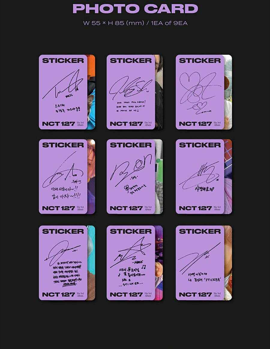 NCT 127 [STICKER] 3rd Album - Limited Edition CD with 72p Photobook, Folded Poster, Stickers & Photo Cards | K-Pop Collectible for Fans | Perfect for Gift Giving & Music Collections