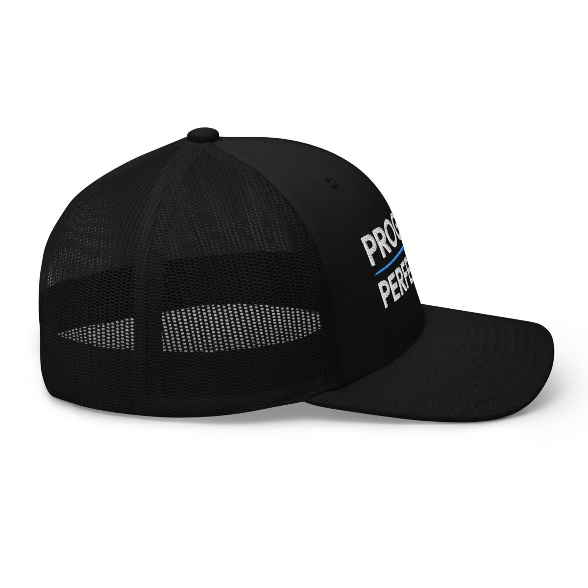 Progress Over Perfection Trucker Hat - Motivational Baseball Cap for Men & Women - Perfect for Gym, Workouts, Running, and Outdoor Activities