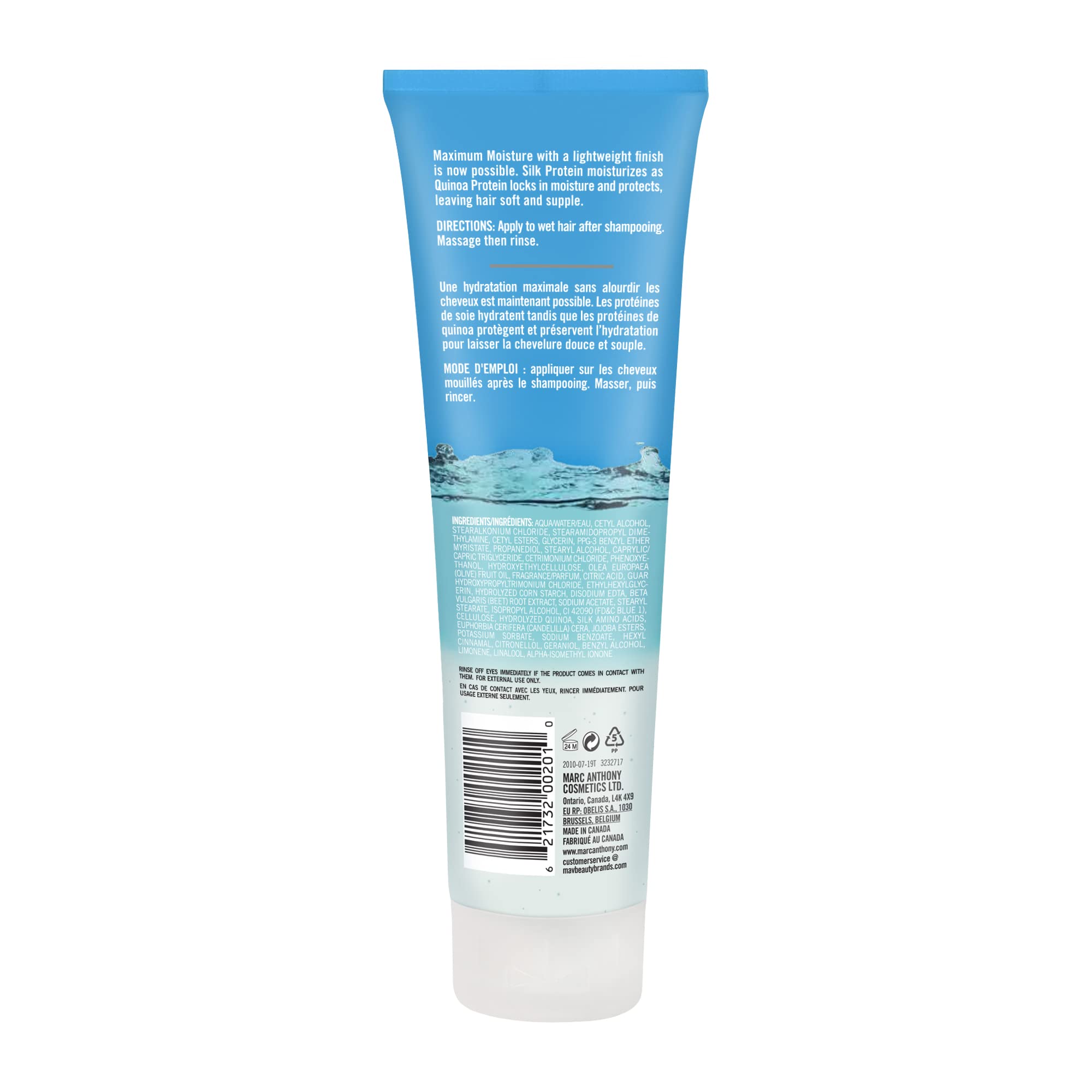 Marc Anthony Hydra Lock Jojoba Oil Replenishing Conditioner for Dry & Damaged Hair - Pack of 3 (33.8 fl oz) - Deep Hydration & Repair for Curly, Wavy & Straight Hair - Salon Quality Hair Care at Home