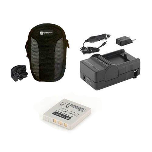 Pentax Optio T20 Digital Camera Accessory Kit - Includes SDC-21 Case, SDNP40 Battery & SDM-142 Charger | Perfect for Travel Photography & Outdoor Adventures
