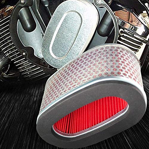 ZPTECH Air Filter 17213-MBA-010 - Replacement Air Filter Compatible with Honda VT750 & VT400 Motorcycles (1998-2003) - High Performance Red Air Filter for Improved Engine Protection & Riding Comfort
