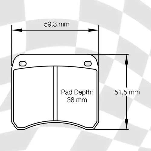 Mintex MLB19 Formula Ford Brake Pads - High Performance 1802 Compound for Racing & Track Use | Perfect for Formula Ford, Vintage & Sports Car Racing