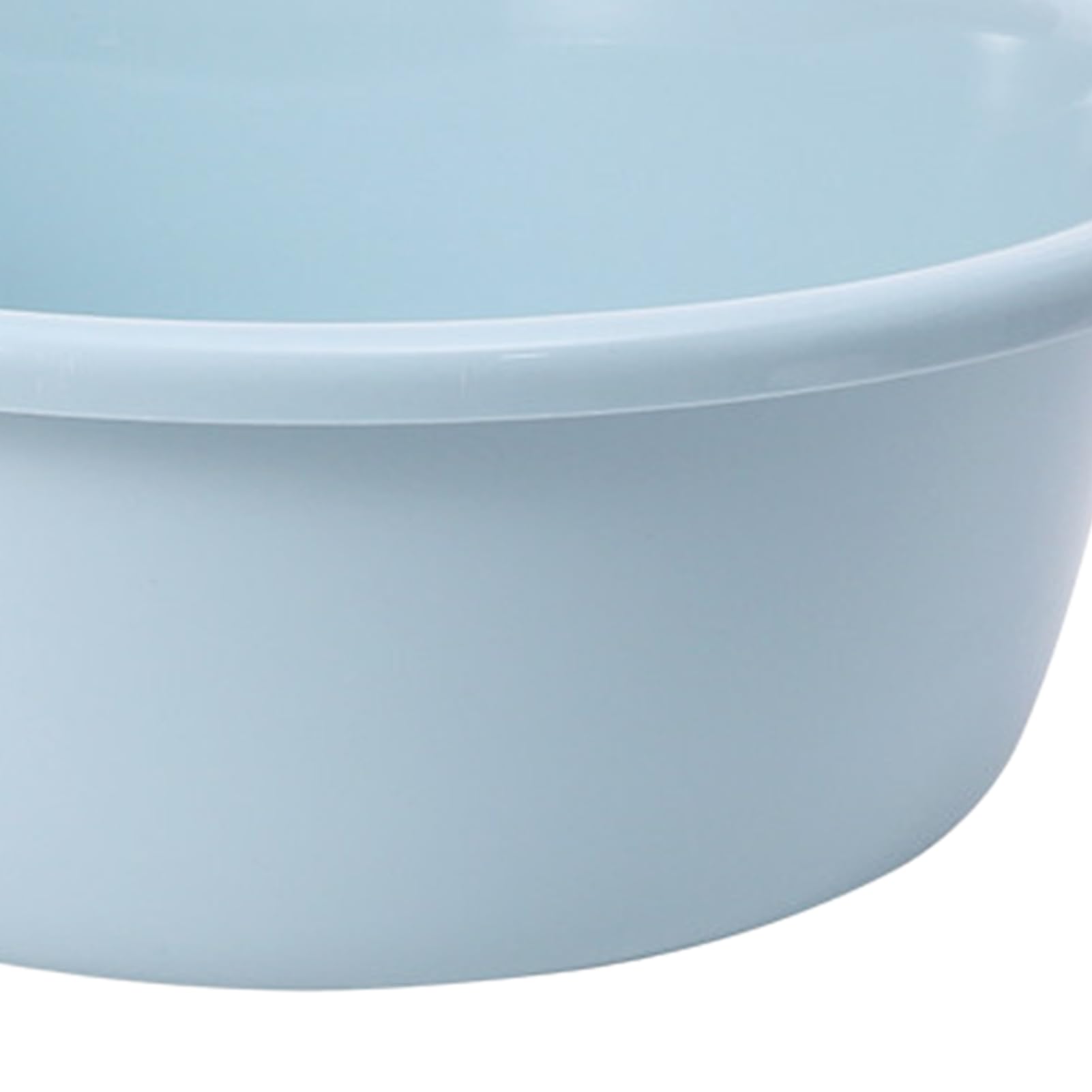29.5x10cm Blue Dishpan - Thickened Plastic Portable Wash Basin for Baby Bottles, Small Multi-Purpose Cleaning Basin, Household Round Sink (Great for Kitchen, Bathroom, Camping & Outdoor Use)