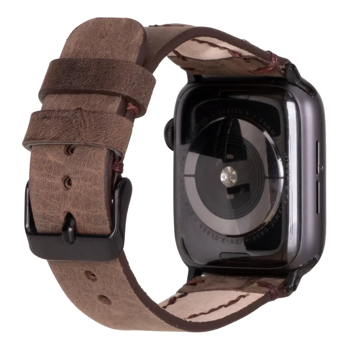 Premium Dark Brown Leather Sport Band for Apple Watch - Avila Series - Durable & Comfortable for Workouts, Running & Everyday Wear