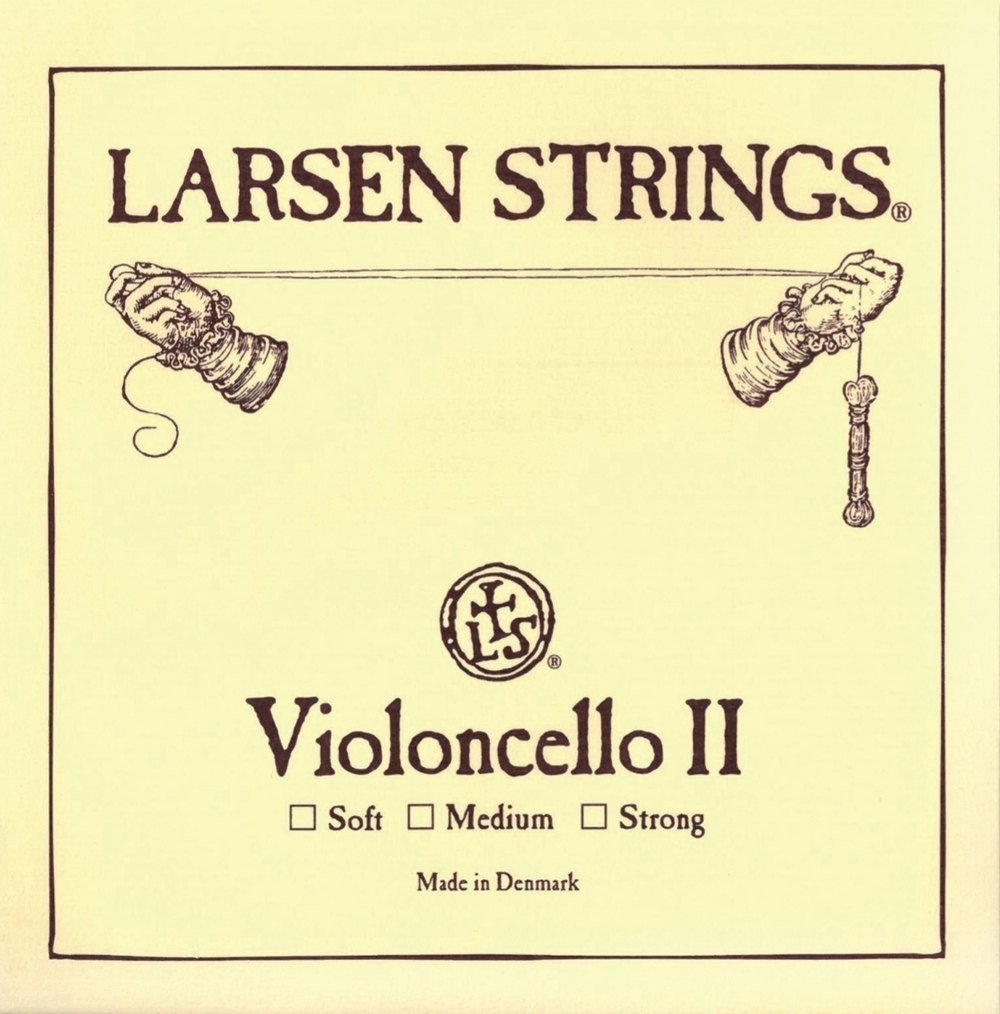 Premium Larsen Strings Cello Strings Original D Steel Medium Gauge - Professional Cello Accessories for Concert, Studio & Practice Performances