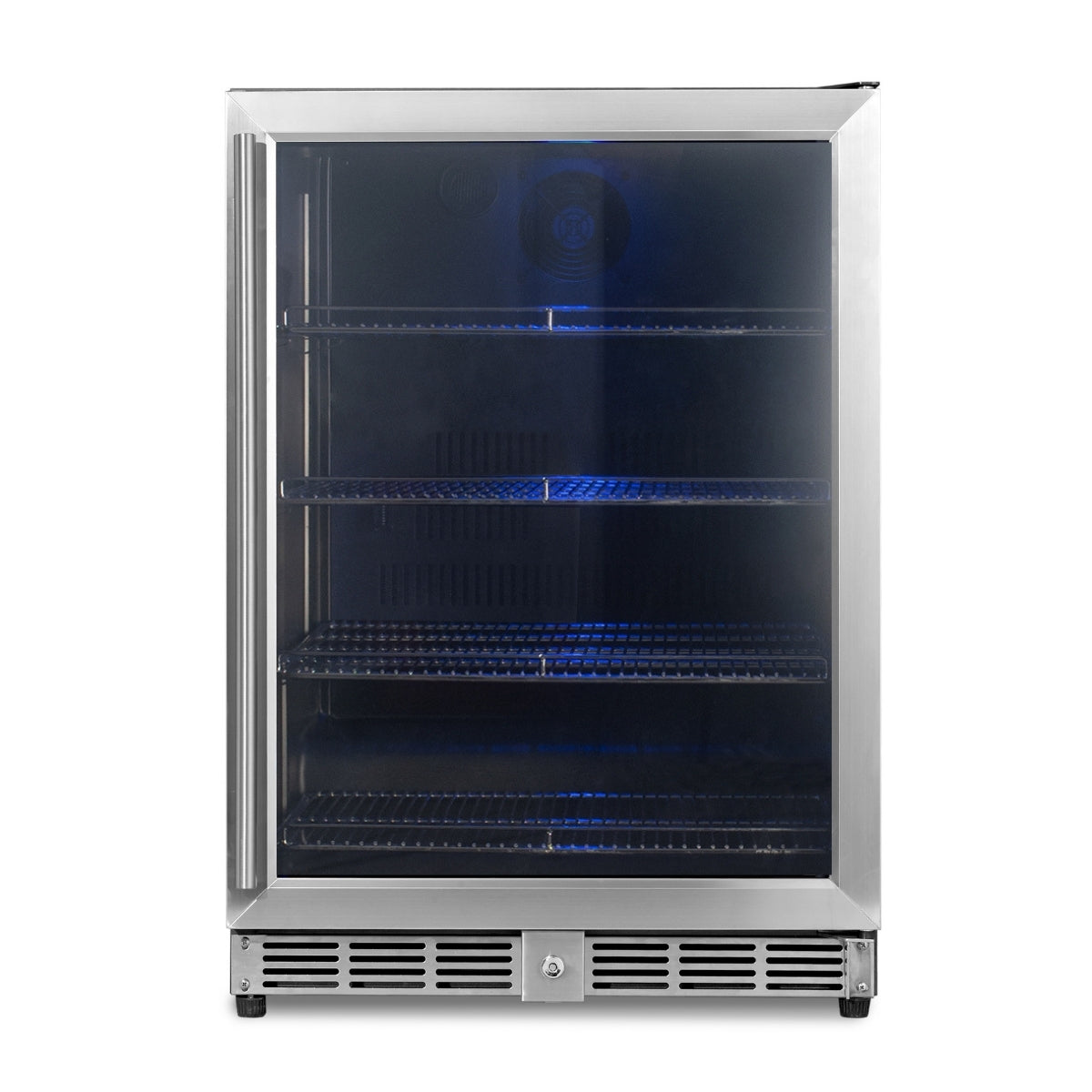24 Inch Built-In Under Counter Beer Cooler Refrigerator - Compact Beverage Fridge for Bars, Restaurants & Home Use