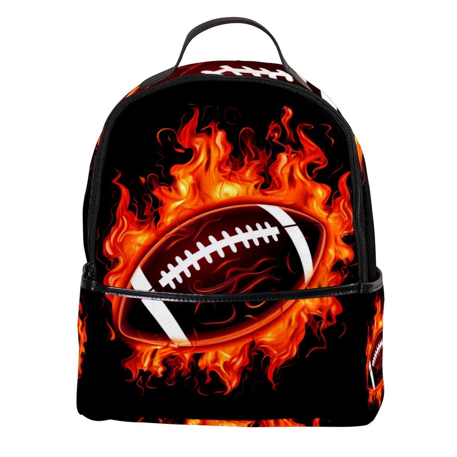 Men's & Women's Travel Backpack - Durable & Stylish American Football Design - Perfect for Hiking, Gym, Work & School