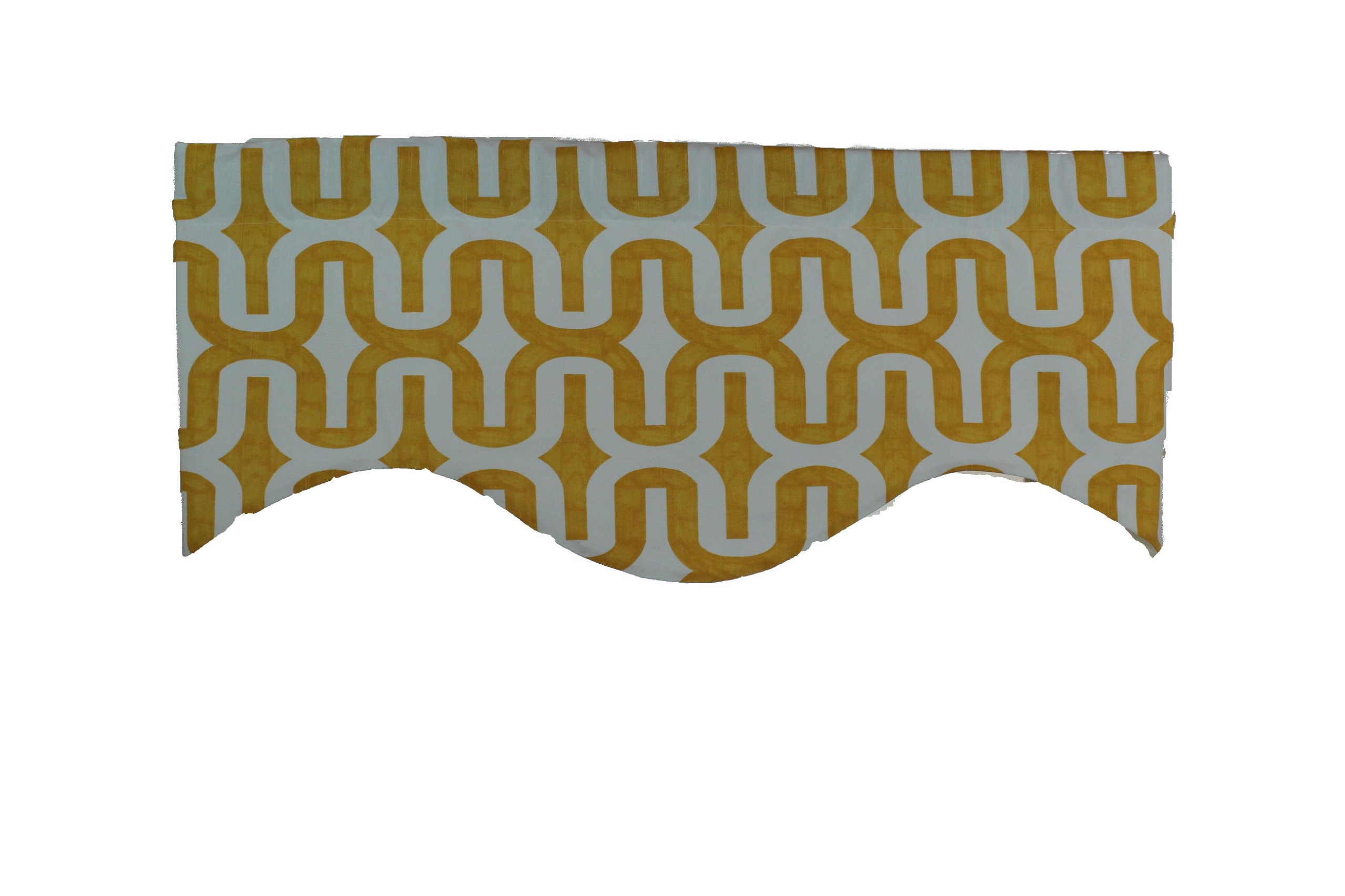 RLF HOME Embrace M Valance, Corn - Elegant Window Valance for Living Room, Bedroom & Kitchen Decor - Perfect for Farmhouse, Modern & Traditional Home Styling