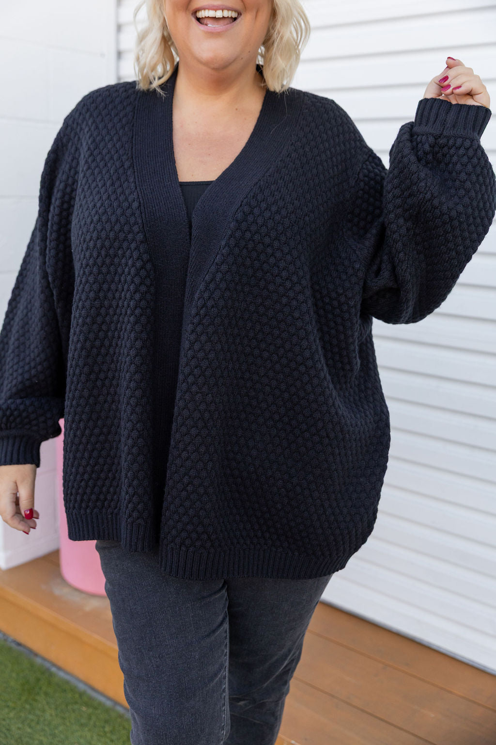 Marbelle Black Knit Cardigan for Women - Cozy Lightweight Sweater for Fall & Winter - Perfect for Office, Travel & Casual Outfits
