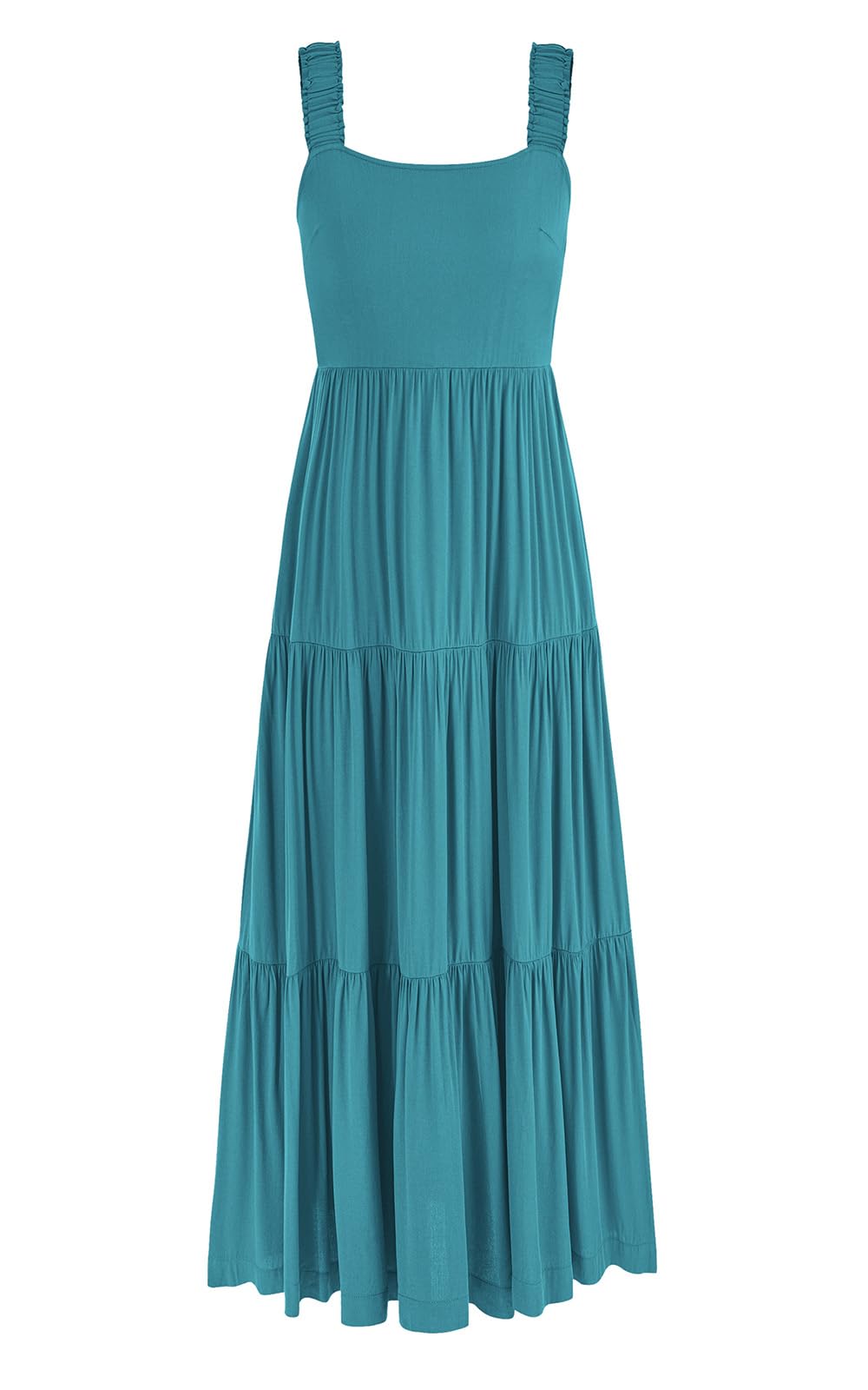 PRETTYGARDEN Women's Summer 2025 Flowy Maxi Dress - Backless Beach Dress, Casual Tank Sundress with Tiered Design for Vacation, Pool Party & Outdoor Date Night