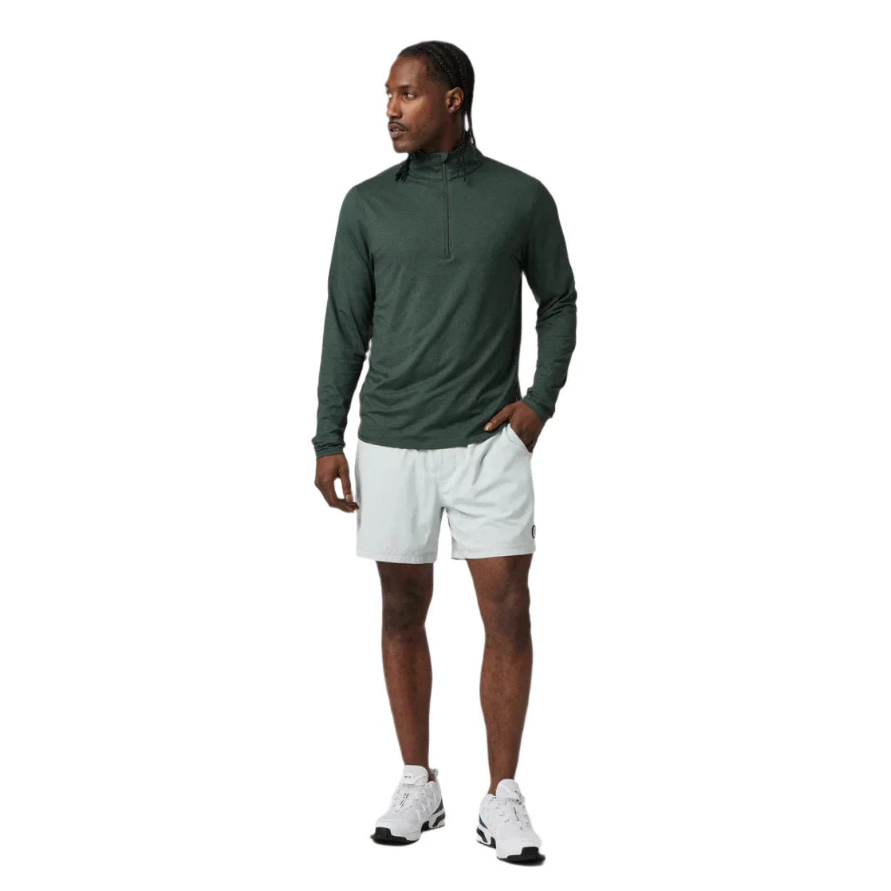 Men's Ease Performance 1/2 Zip Pullover 2.0 - Lightweight Breathable Workout Shirt for Running, Gym & Outdoor Activities