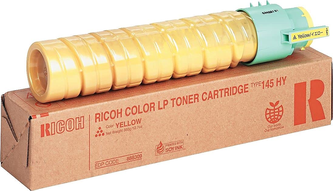 Ricoh 888309 Type 145 High Yield Yellow Toner Cartridge - Compatible with Ricoh Printers | Long-Lasting Printing Solution for Office & Home Use