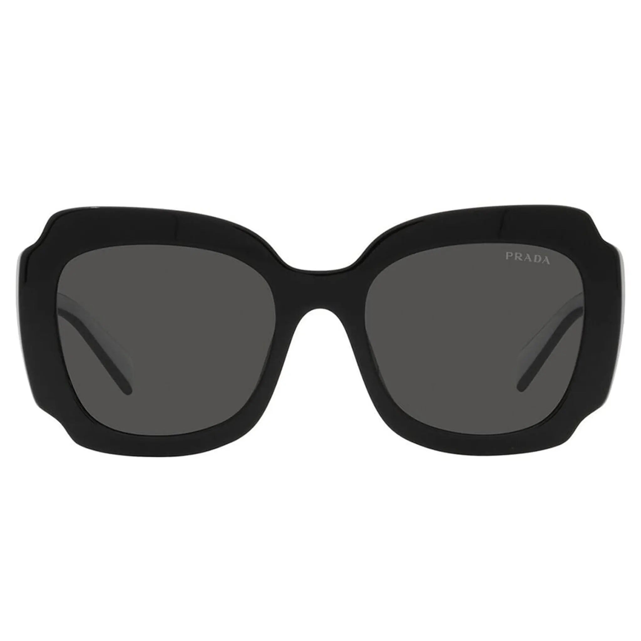 Prada PR 16YS 09Q5S0 Black Sunglasses for Women - Luxury Designer Shades with UV Protection - Perfect for Beach, Driving & Fashion Outfits