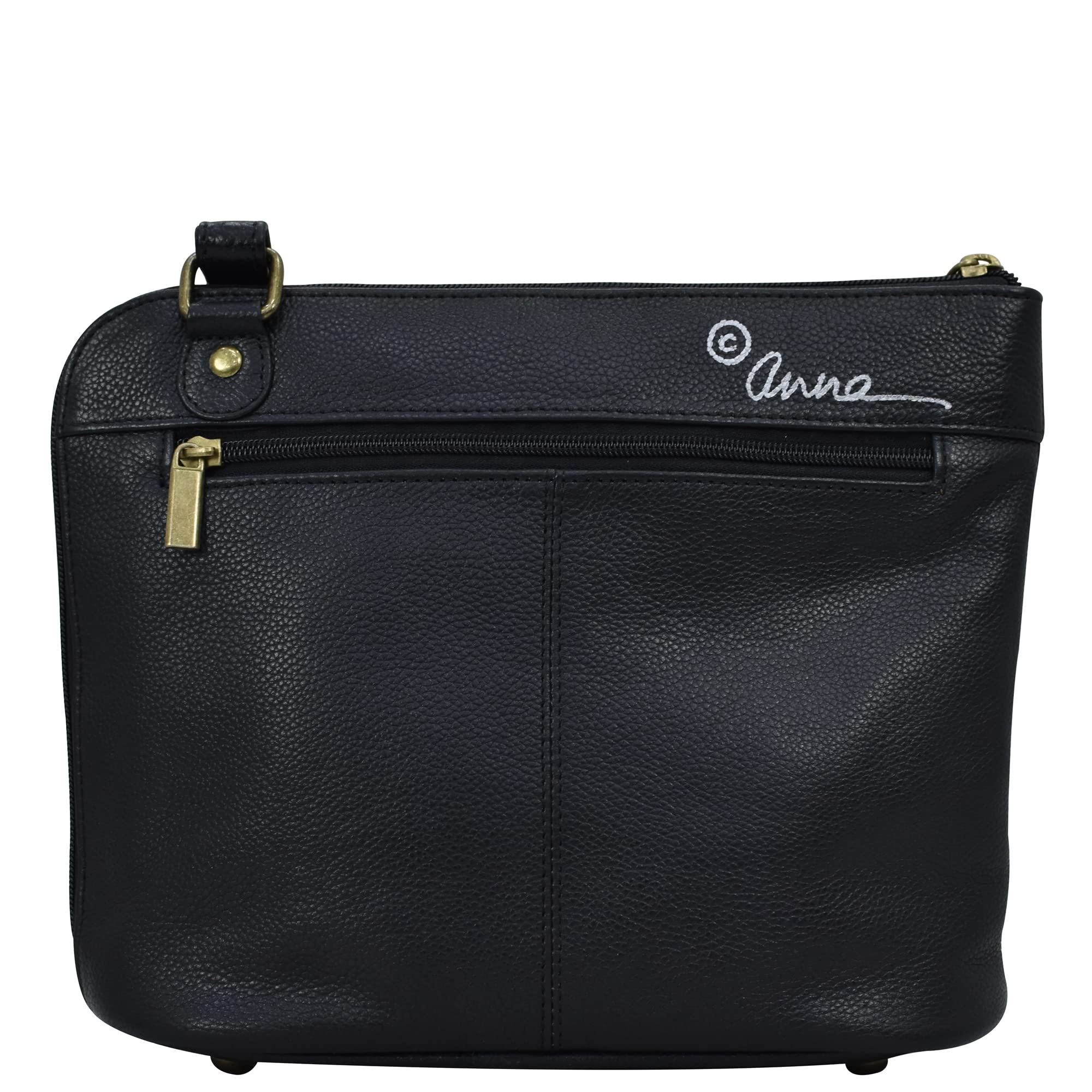 Anna by Anuschka Genuine Leather Crossbody Organizer Bag - Stylish & Functional Purse for Women, Travel, Work & Everyday Use