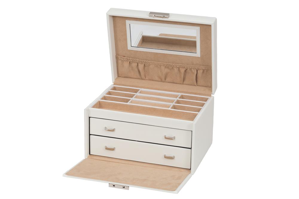 Colleen Ivory Jewelry Box - Elegant Storage for Rings, Necklaces & Earrings - Perfect for Travel, Gifts & Home Decor