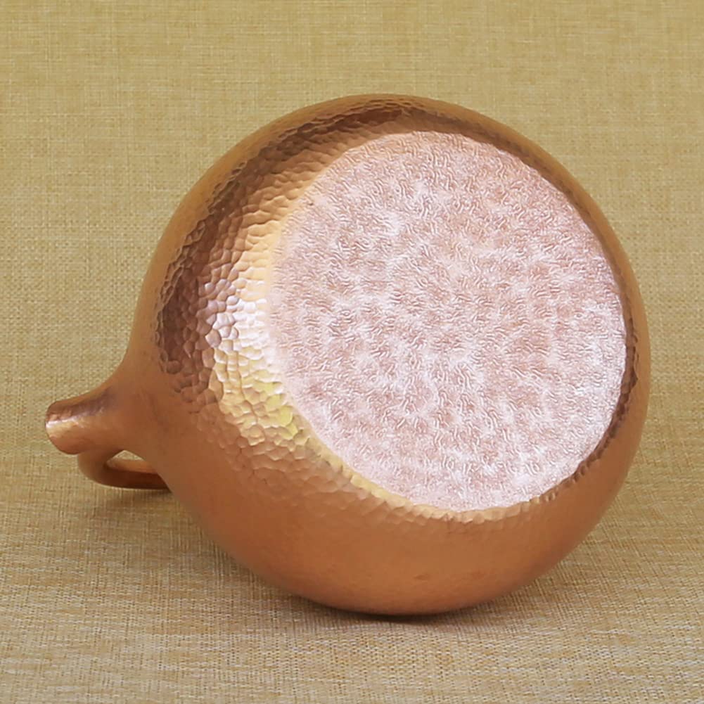 Handmade Pure Copper Tea Kettle - Traditional Stovetop Teapot for Healthy Brewing | Perfect for Home, Office & Gift Giving | Enhances Tea Flavor Naturally