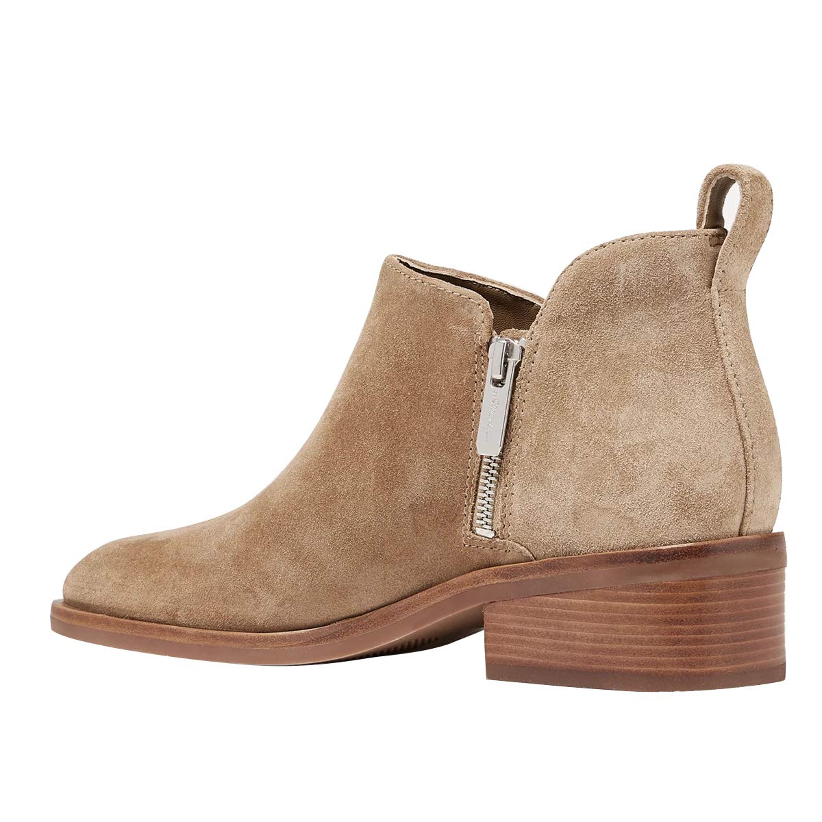 YDN Women's Chunky Block Heel Ankle Boots - Square Toe Slip-On Booties with Side Zipper for Party, Dress & Casual Wear | Trendy Low Heel Shoes for Women | Perfect for Office, Dating & Night Out