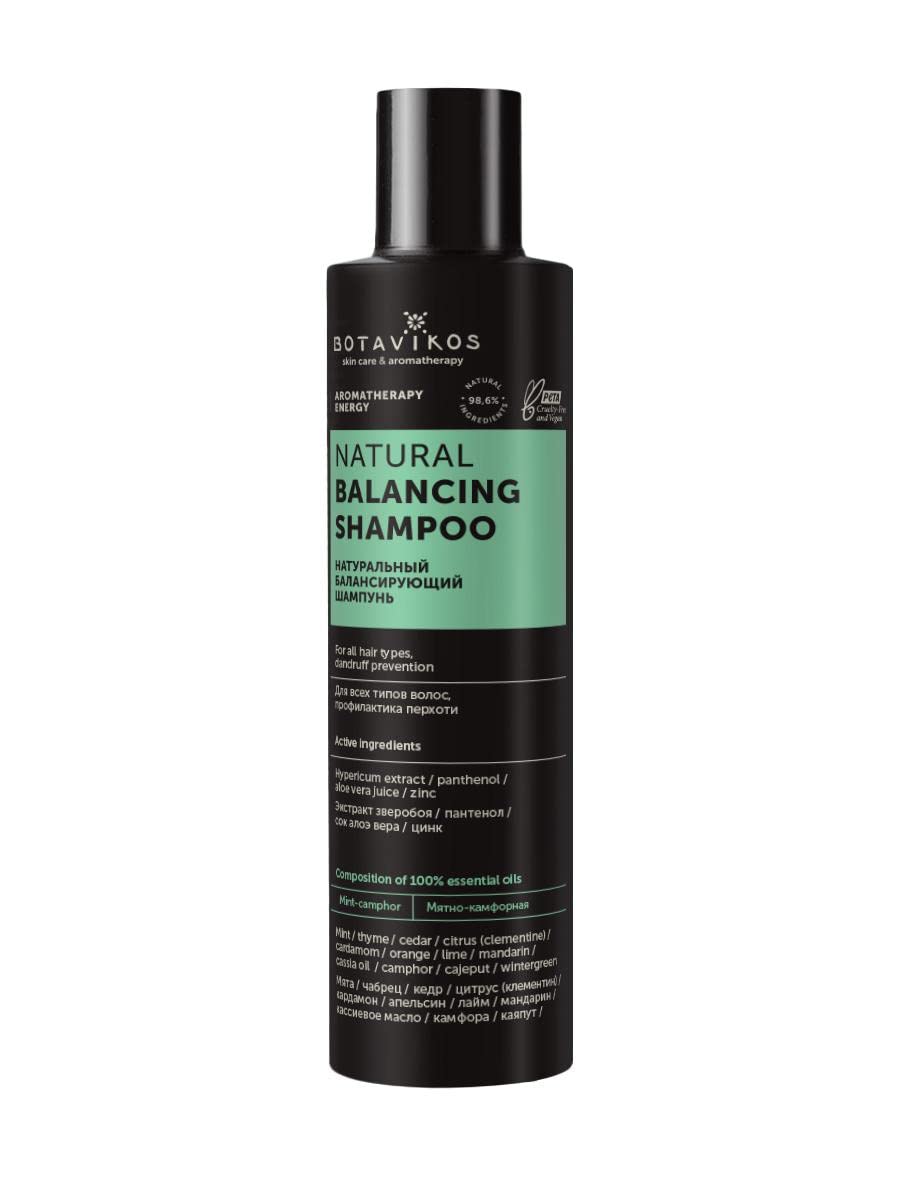 Natural Balancing Shampoo for Hair Care - 200ml Organic Energy Boost for Dry & Damaged Hair - Perfect for Daily Use & Salon Treatments