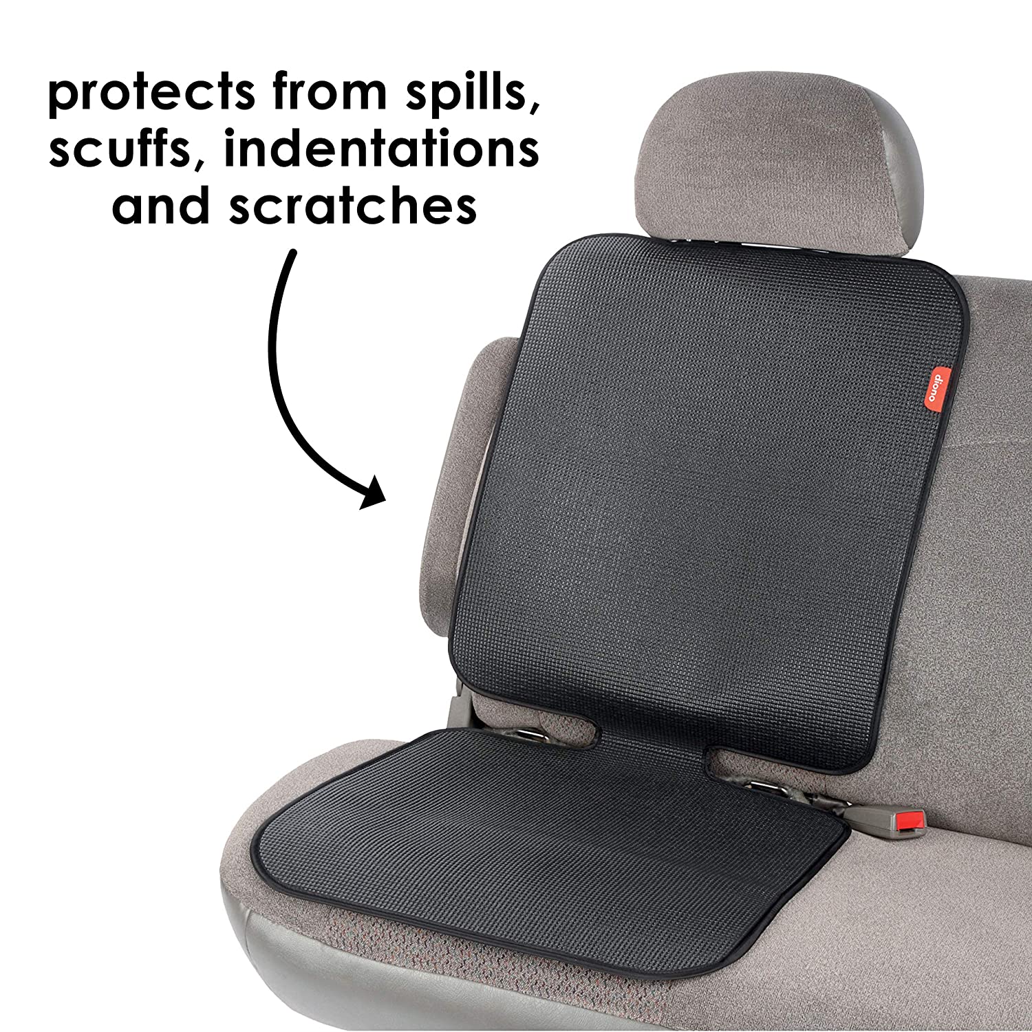 Diono Grip It Car Seat Protector - Heavy Duty Non-Slip Mat for Child Safety Seats | Waterproof & Scratchproof Car Interior Accessory | Perfect for SUVs, Minivans & Family Vehicles