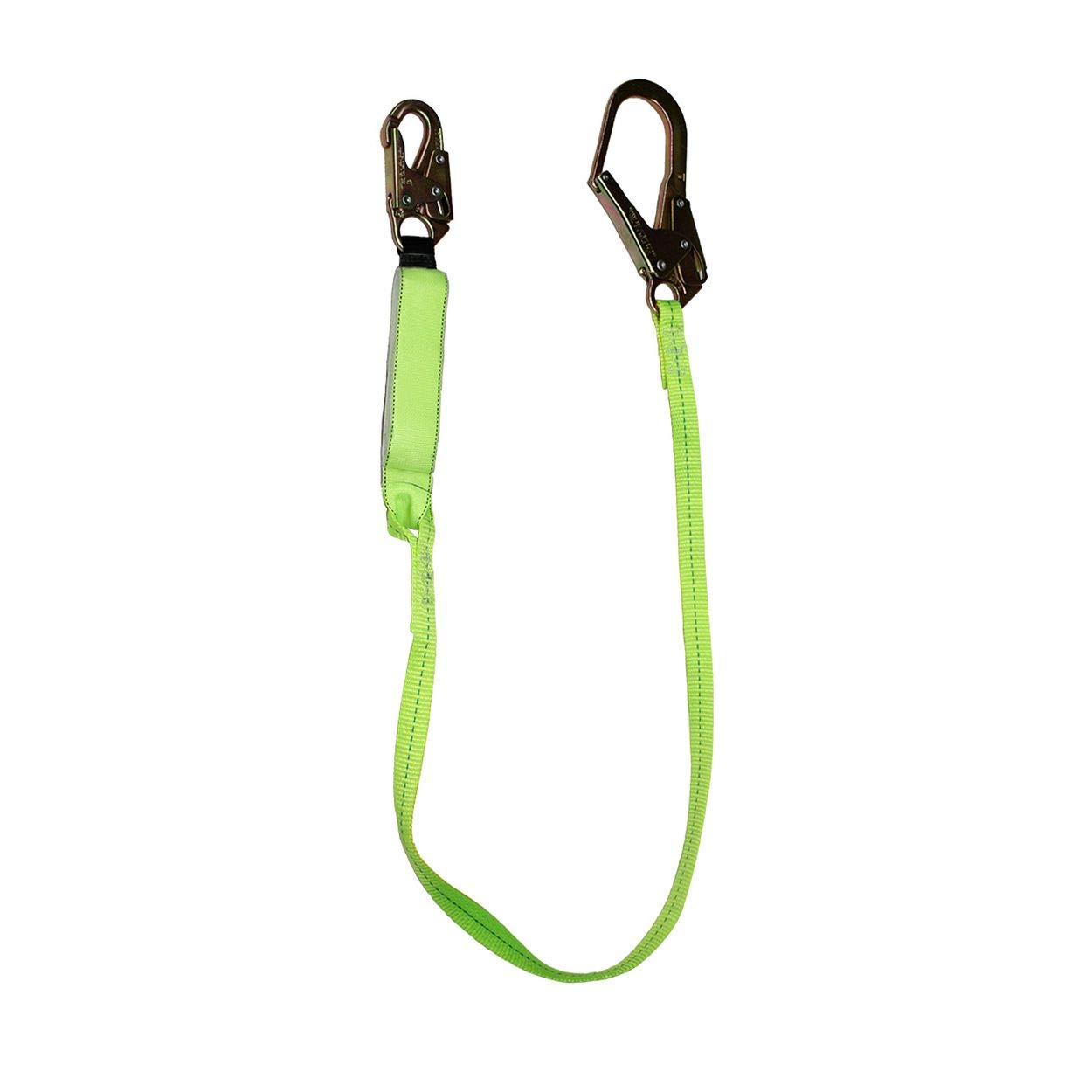 SafeWaze FS565 6-Foot Energy Absorbing Safety Lanyard with Rebar Hook for Construction & Fall Protection | OSHA Compliant Work at Height Equipment