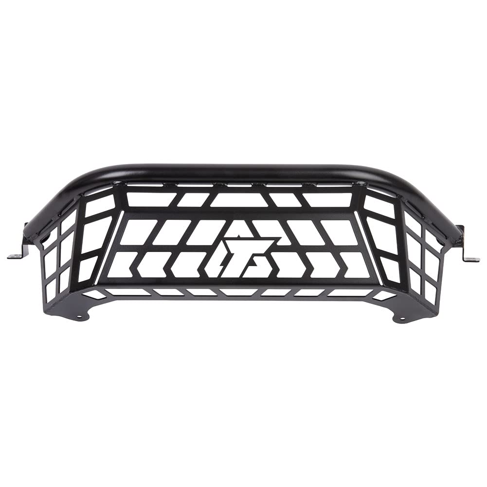 Black Powder Coated Tusk Cargo Barricade for 2022 Kawasaki Teryx KRX 1000 Special Edition - Heavy-Duty Off-Road Protection & Secure Gear Storage for Adventure Riding