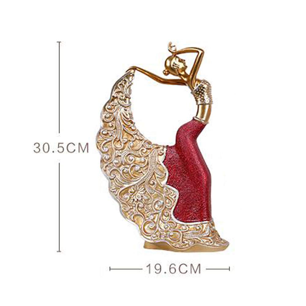 Peacock Goddess Dance Girl Resin Statue - Handcrafted Home Decor Sculpture, Elegant Figurine for Living Room & Office | Unique Gift for Dance Lovers & Collectors