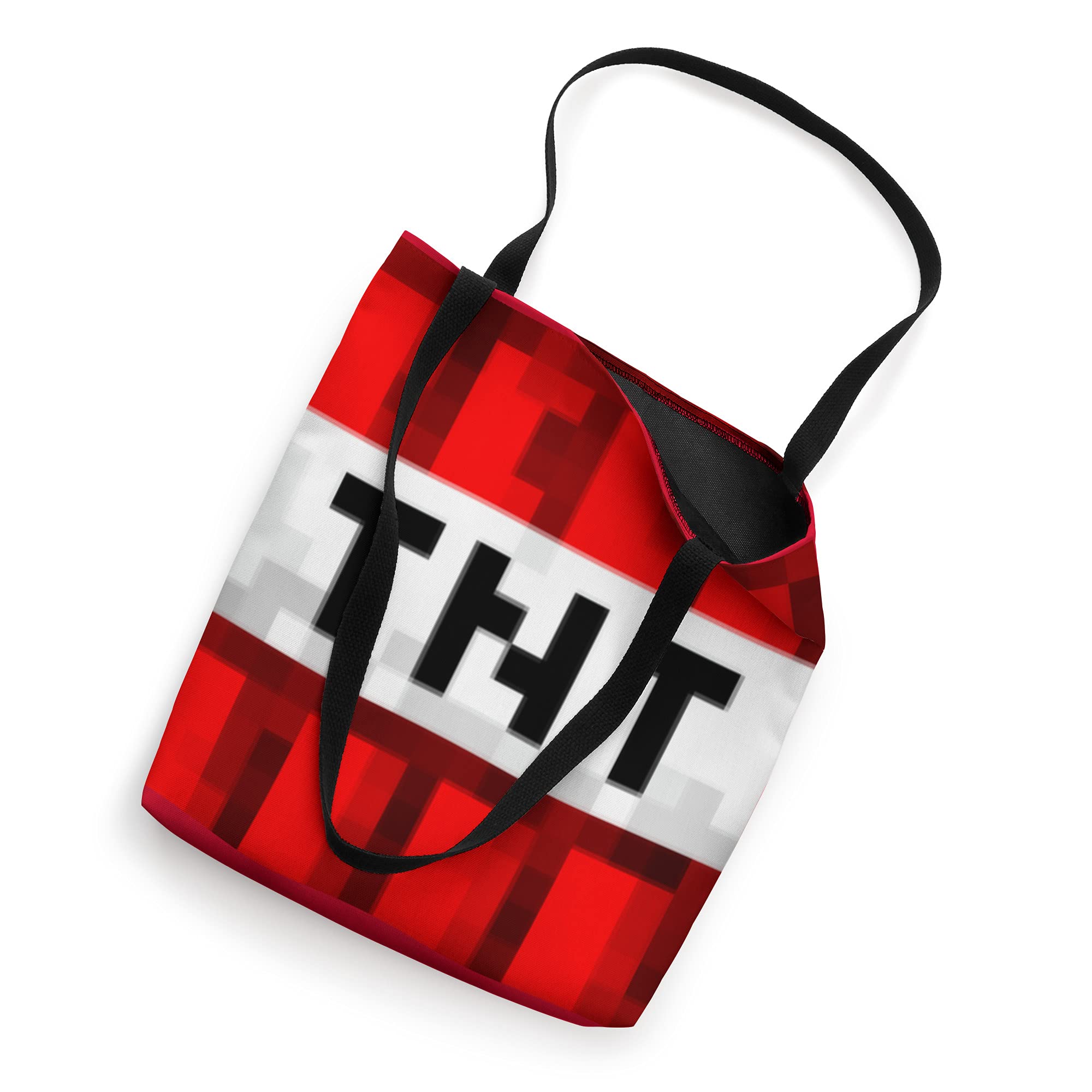 64 Bit Gaming TNT Dynamite Explosive Design 32 Bit Tote Bag - Durable Canvas Shoulder Bag for Gamers, Tech Enthusiasts & Everyday Use - Perfect for Conventions, School & Shopping