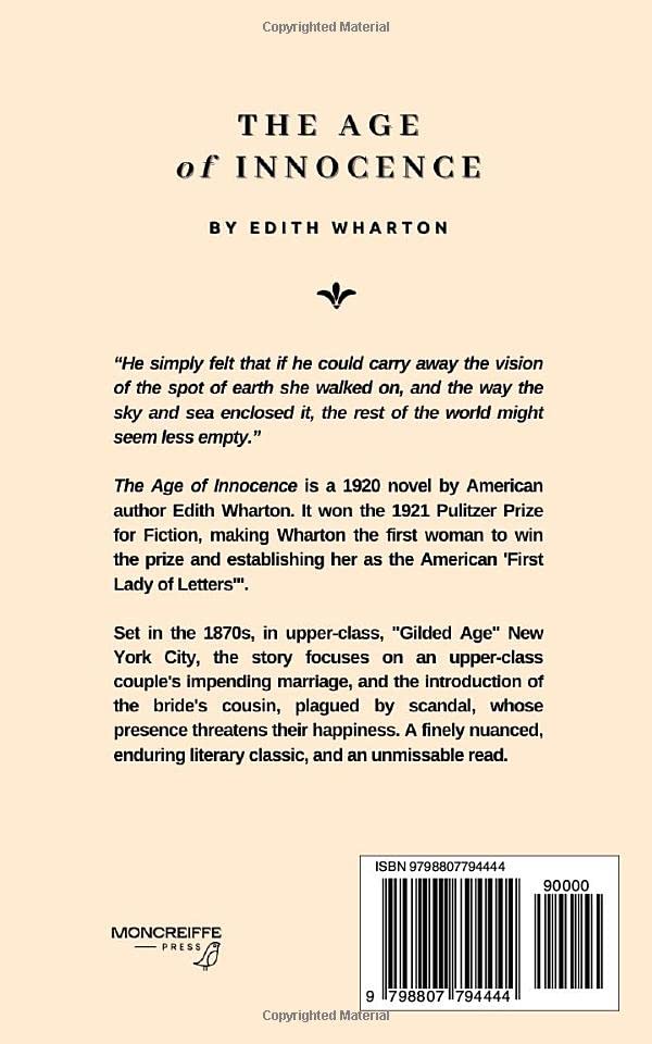 The Age of Innocence: Annotated Gilded Age Literary Classic Novel by Edith Wharton - Perfect for Book Clubs & American Literature Studies