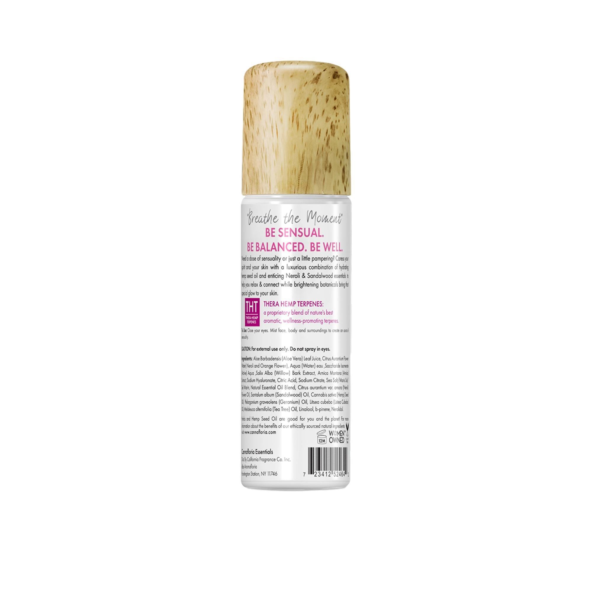 Organic Cannafloria Hemp Mood Mist Spray - Natural Stress Relief & Relaxation Aromatherapy - Perfect for Home, Office & Travel Use