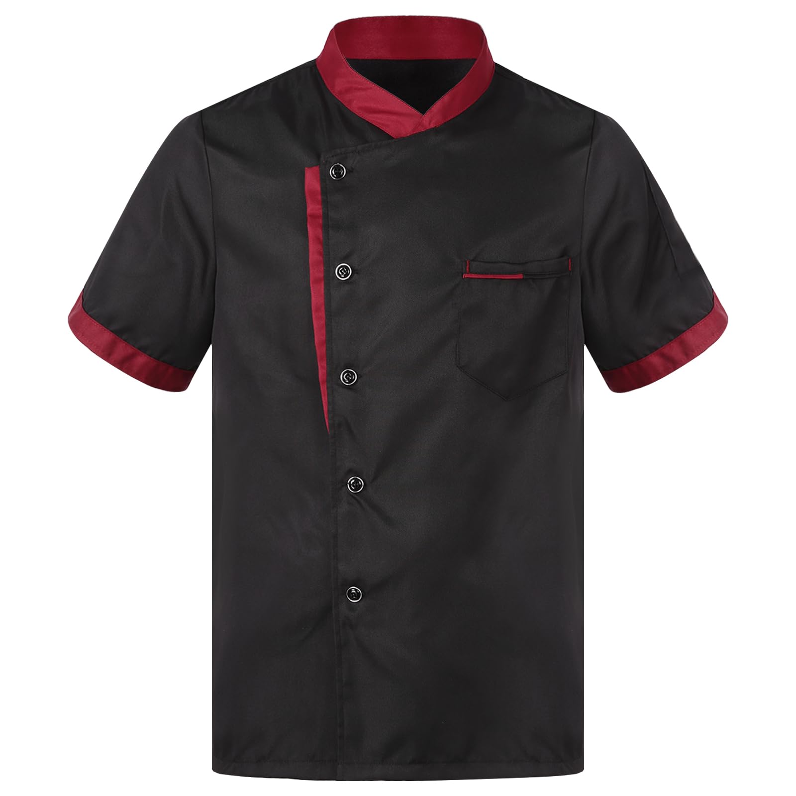 Professional Unisex Short Sleeve Chef Coat - Breathable Restaurant Uniform for Men & Women | Perfect for Cooking, Baking & Kitchen Staff