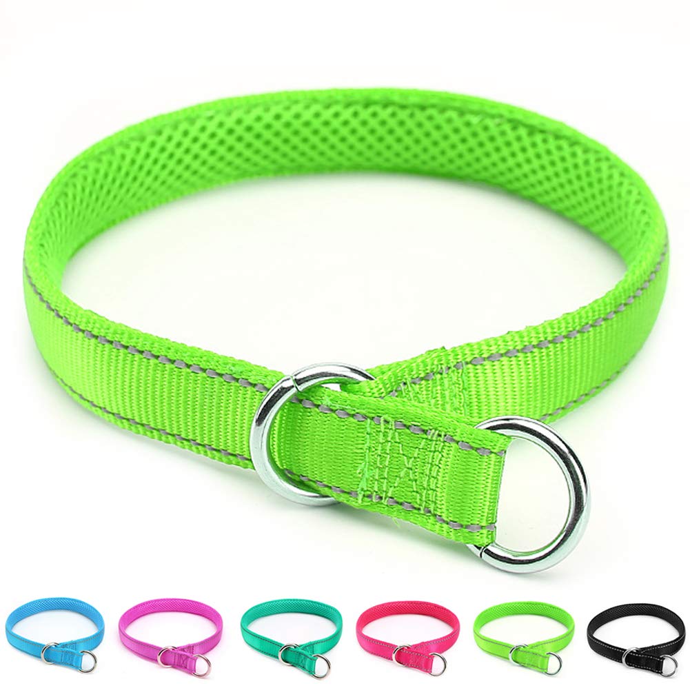 Reflective Adjustable Nylon Dog Training Collar with Soft Padding - 1