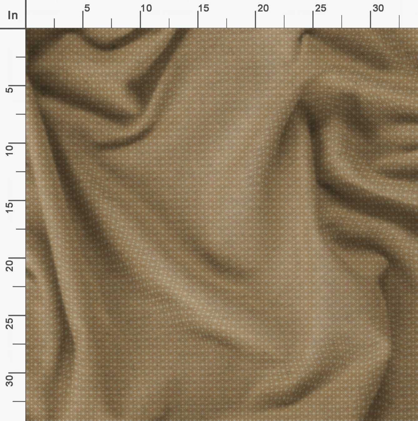 Soimoi Moss Georgette Brown Fabric by The Yard - 42 Inch Wide Geometric Star Printed Fabric for Dresses, Curtains & DIY Crafts - Cosmic Bohemian Style Material