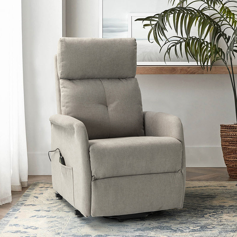Serena Power Recliner Chair with Massage & Heat - Electric Lift Recliner Sofa for Living Room, Elderly & Home Theater Comfort (Brown) - Perfect for Relaxation, Movie Nights & Pain Relief