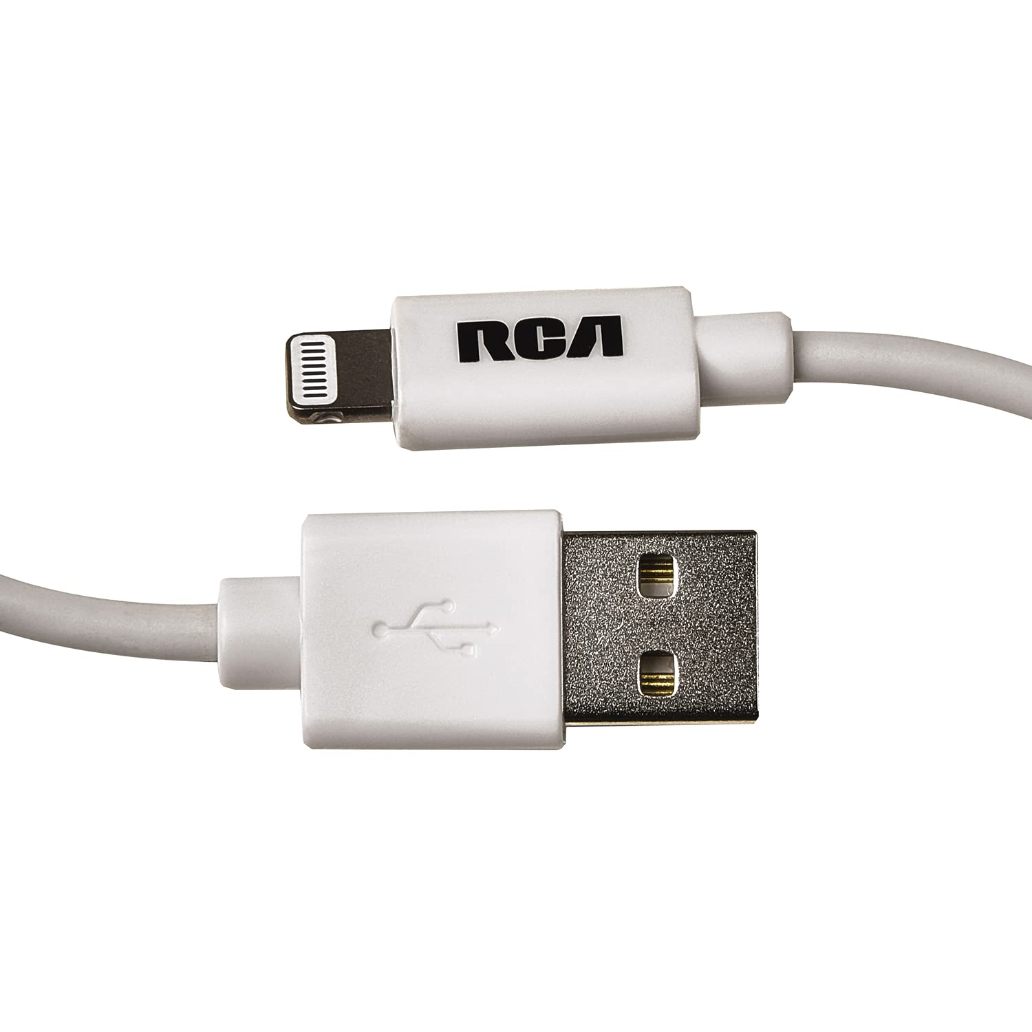 RCA AH754A 4ft Lightning to USB-C Cable - Fast Charging & Data Sync for iPhone, iPad - Durable & Tangle-Free for Home, Office, Travel