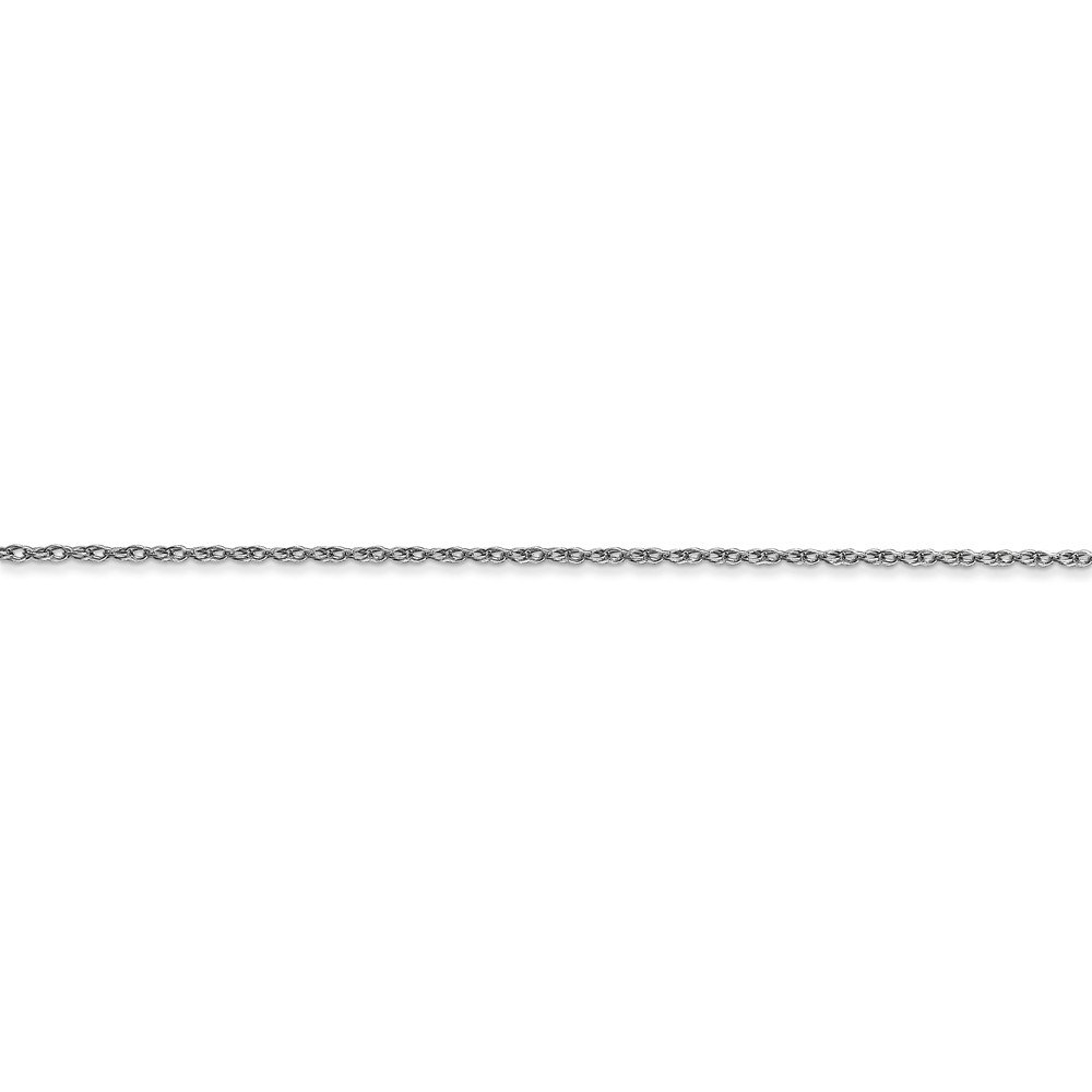 14K White Gold 0.7mm Carded Cable Rope Chain Necklace for Women - Dainty & Elegant Jewelry Gift for Birthday, Anniversary & Special Occasions