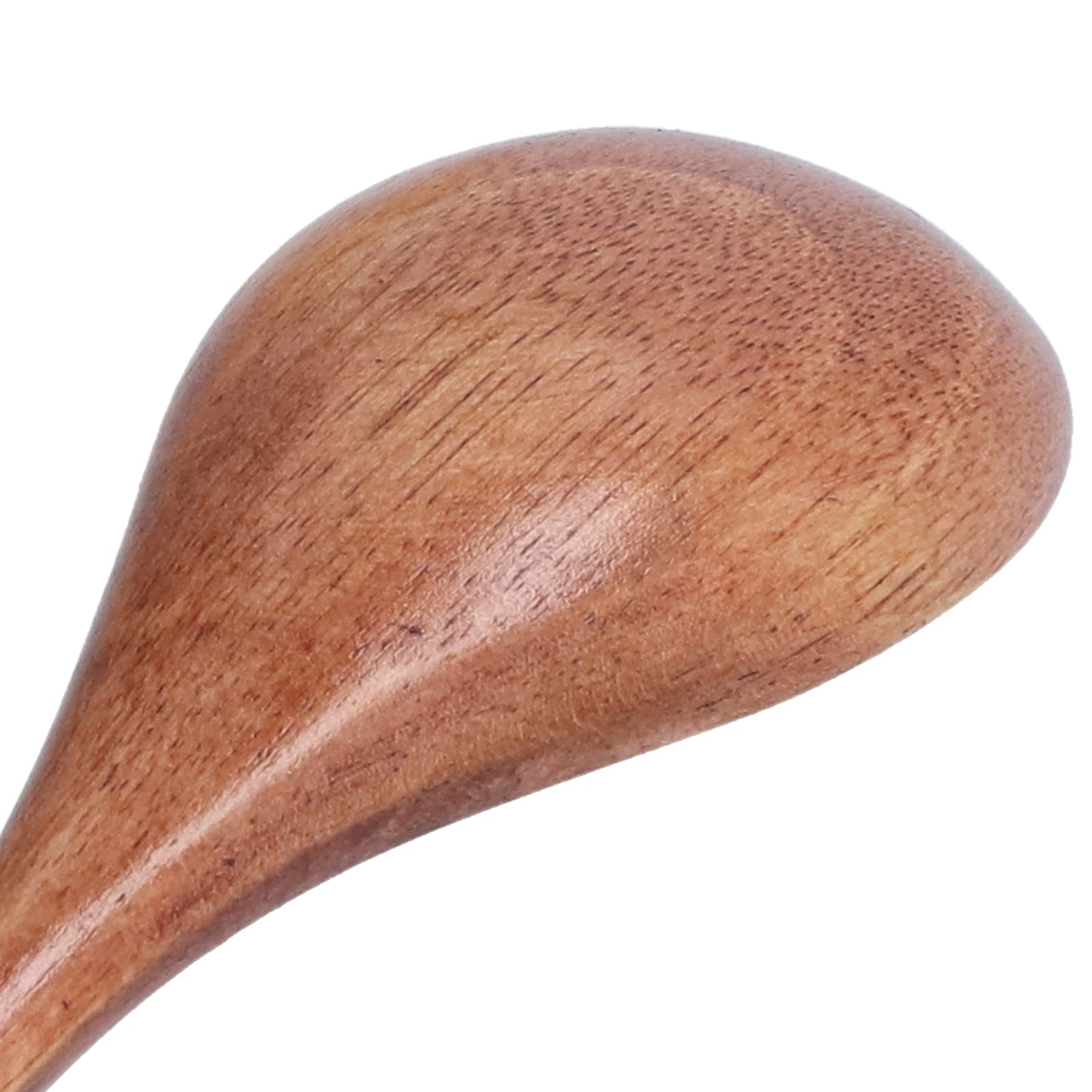 2Pcs Handmade Natural Wooden Spoons Set - Eco-Friendly Small Mixing Scoops for Soup, Coffee, Salad, Desserts, Chips, Snacks, Cereal & Fruit - Perfect for Kitchen, Camping & Picnic Use