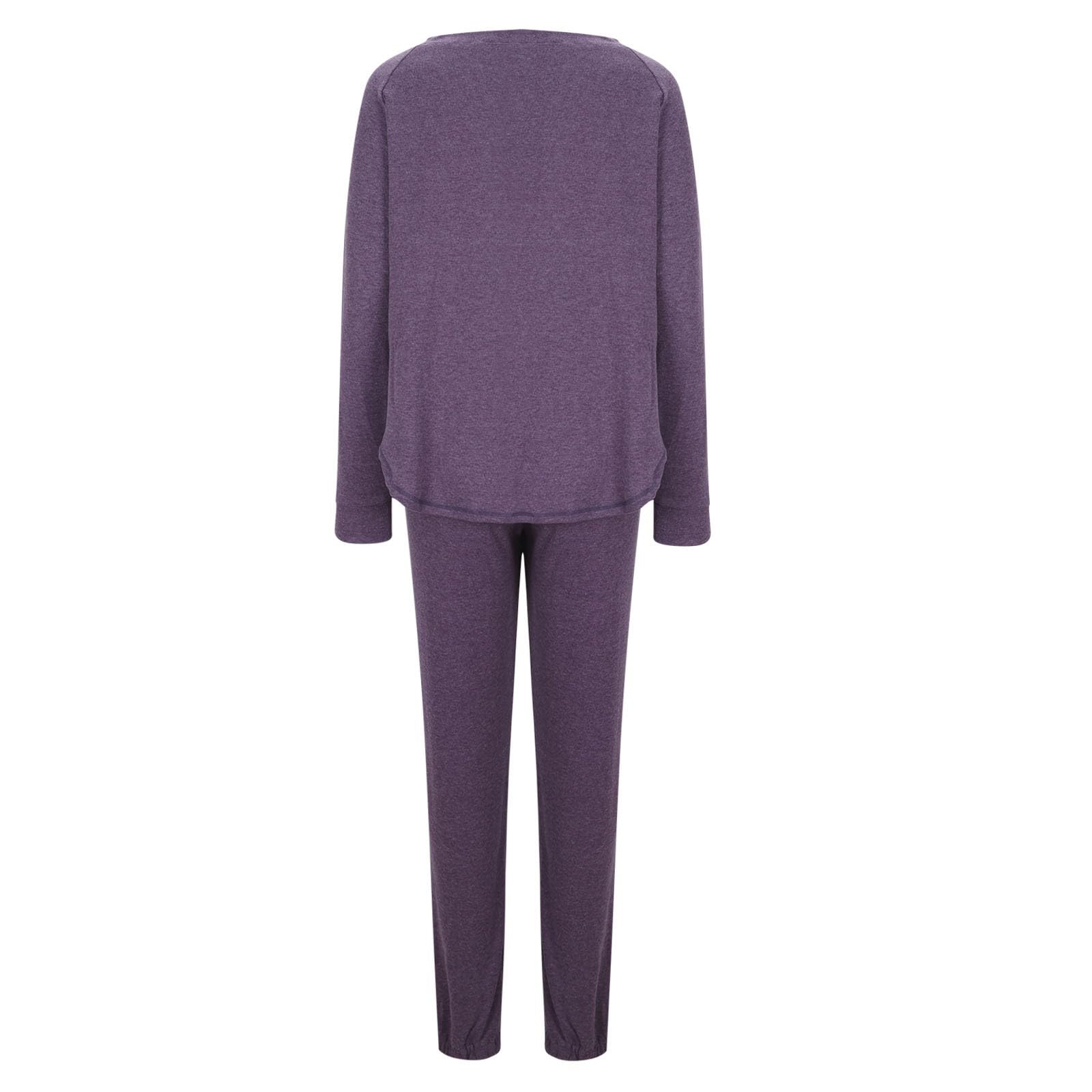 Women's 2-Piece Lounge Set - Long Sleeve Pullover Sweatshirt & Jogger Pants Comfy Tracksuit Outfit | Perfect for Home Relaxation, Yoga & Casual Wear