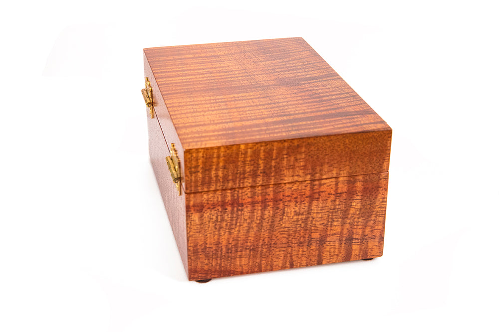 Premium MacArthur Koa Wood Jewelry Box Small - Handcrafted Hawaiian Gift for Women, Perfect for Storing Rings, Necklaces & Keepsakes