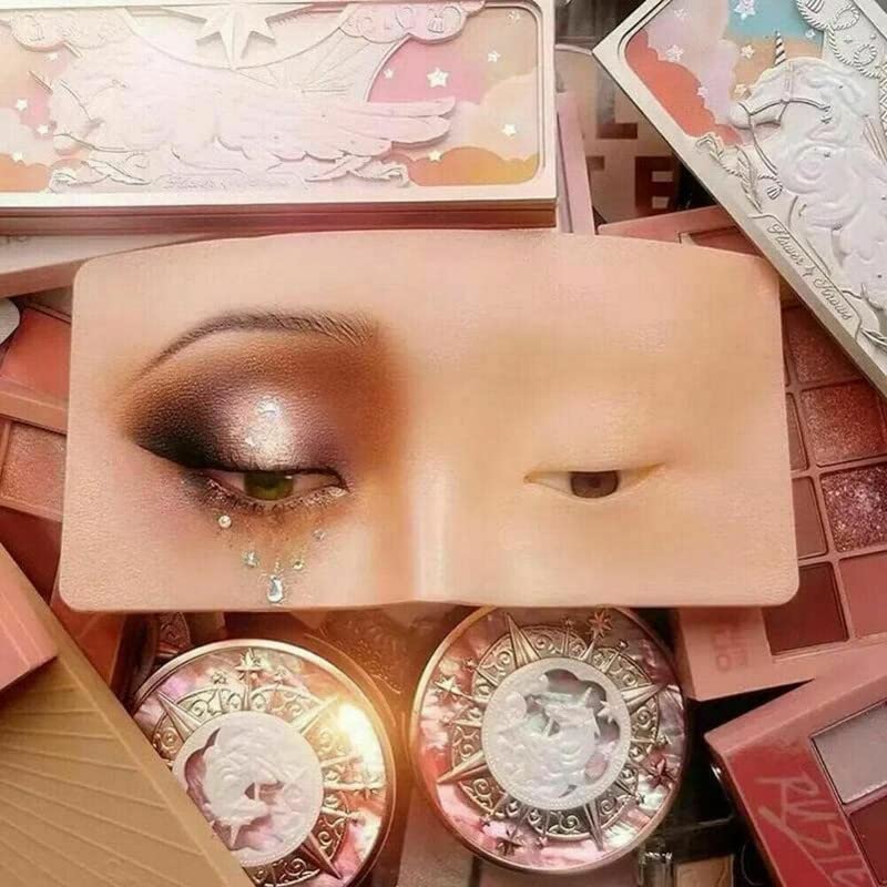 1PC Silicone Face & Eye Makeup Practice Board - Perfect Makeup Training Aid for Beginners & Professionals | Ideal for Beauty Schools, Home Practice & Professional Makeup Artist Training