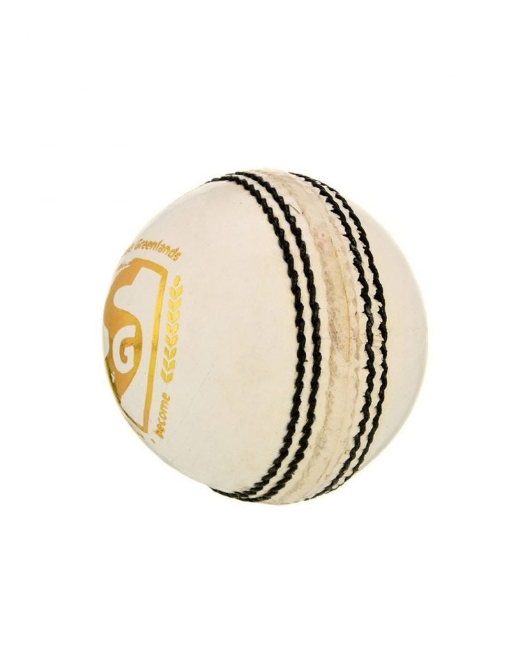 Premium White Cricket Leather Ball - SG Club Official Match Ball for Professional & Practice Games - Perfect for Cricket Training, Matches & Outdoor Sports